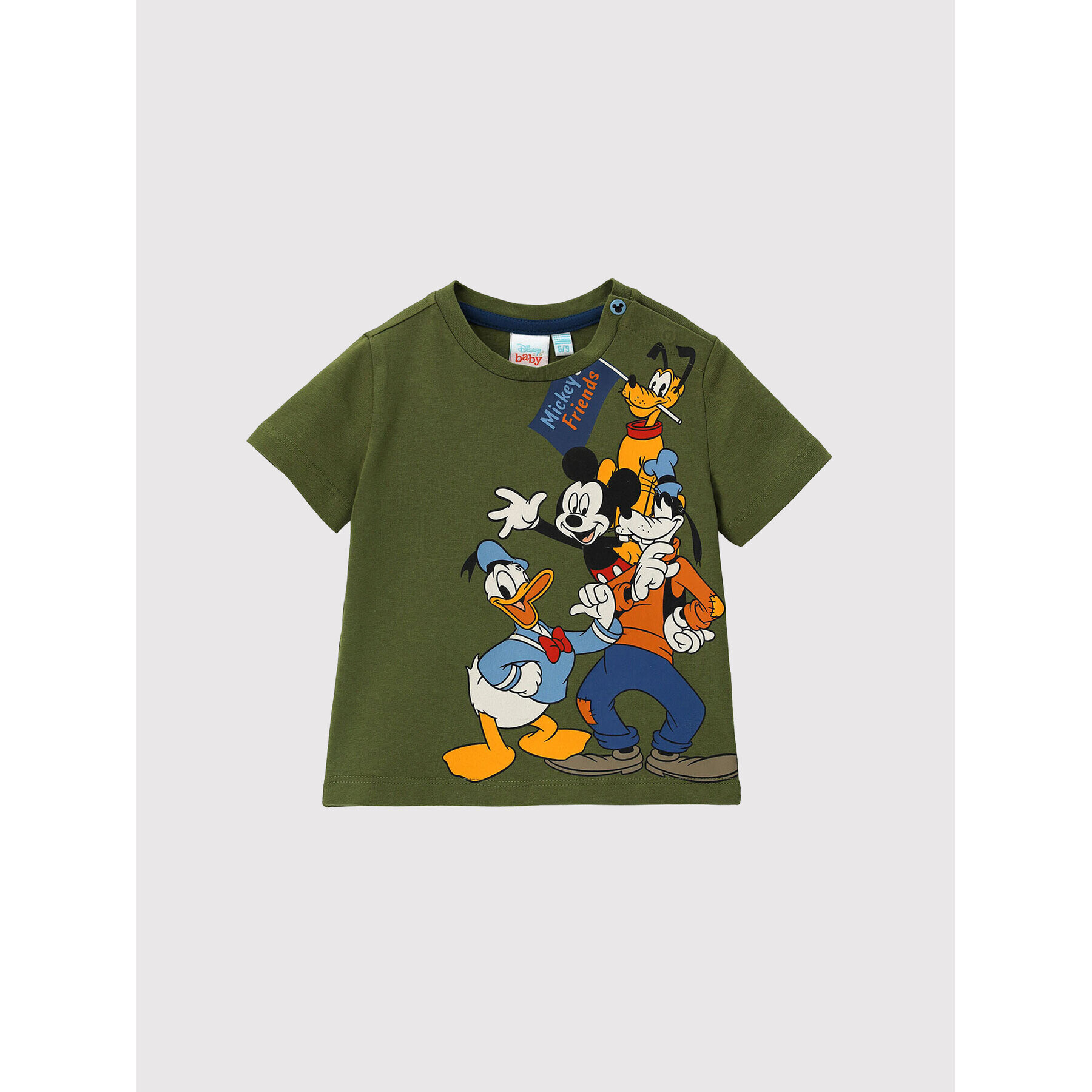 Original Marines Тишърт DISNEY DCPV0238NM Зелен Regular Fit - Pepit.bg