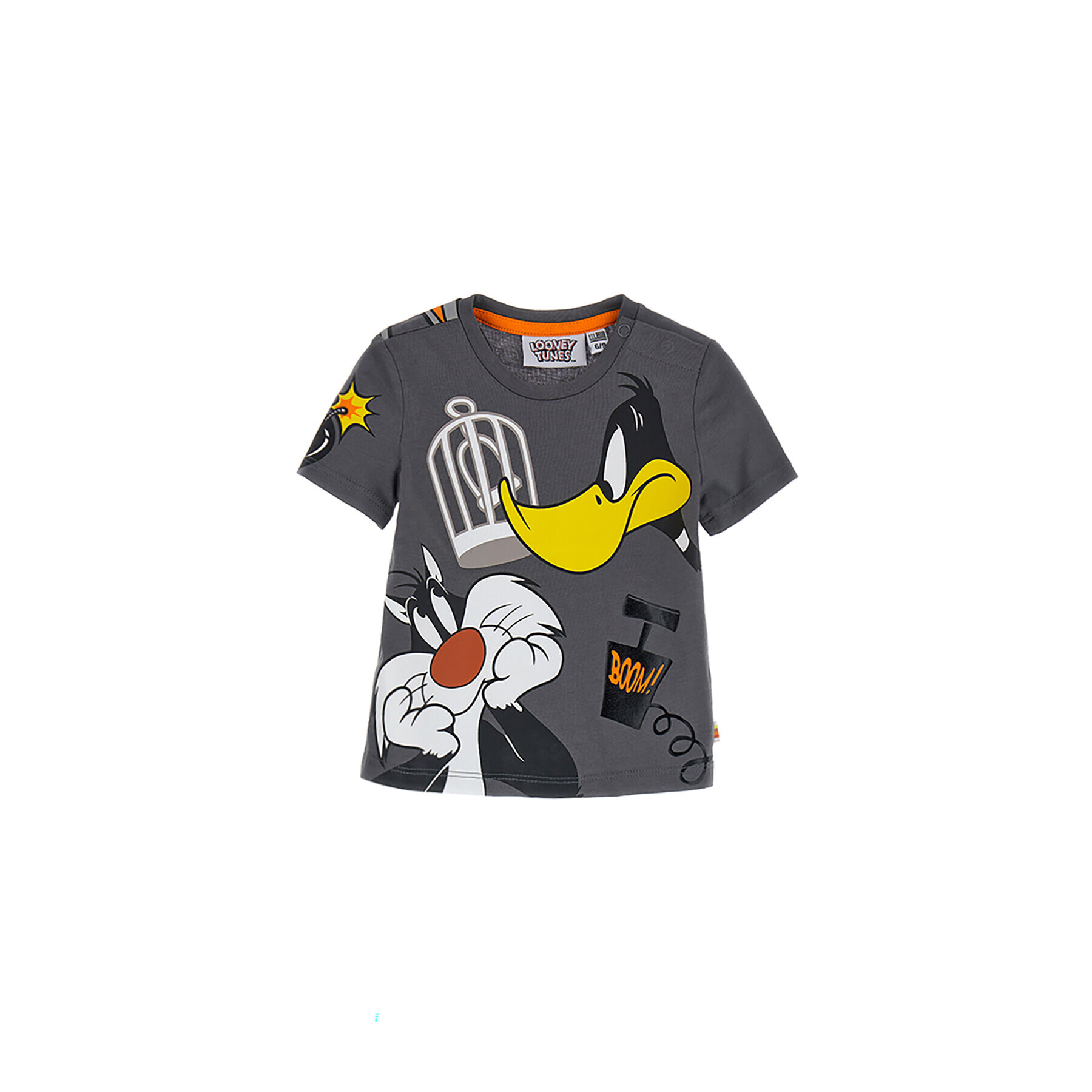 Original Marines Тишърт LOONEY TUNES DDPV0346NM Сив Regular Fit - Pepit.bg