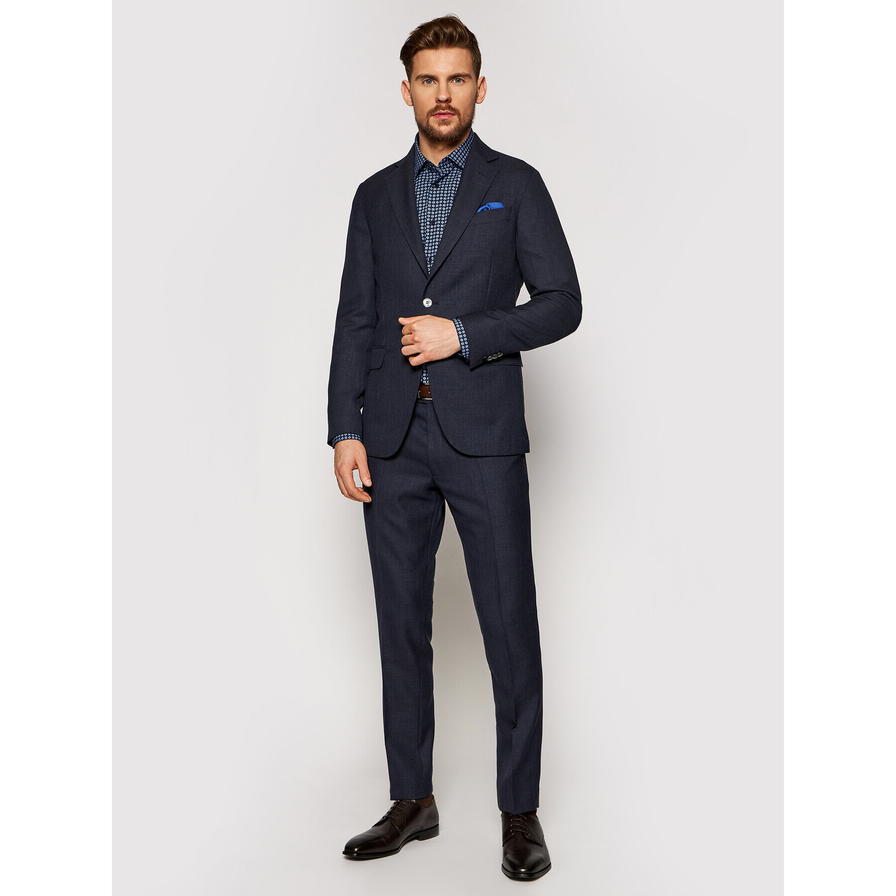 Oscar Jacobson Чино панталони Denz 5170 5027 Тъмносин Slim Fit - Pepit.bg