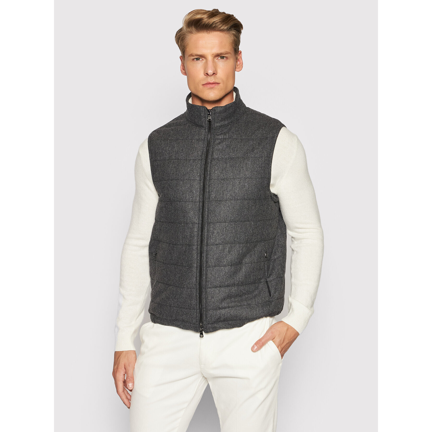 Oscar Jacobson Елек Liner Evo 4043 5385 Сив Regular Fit - Pepit.bg