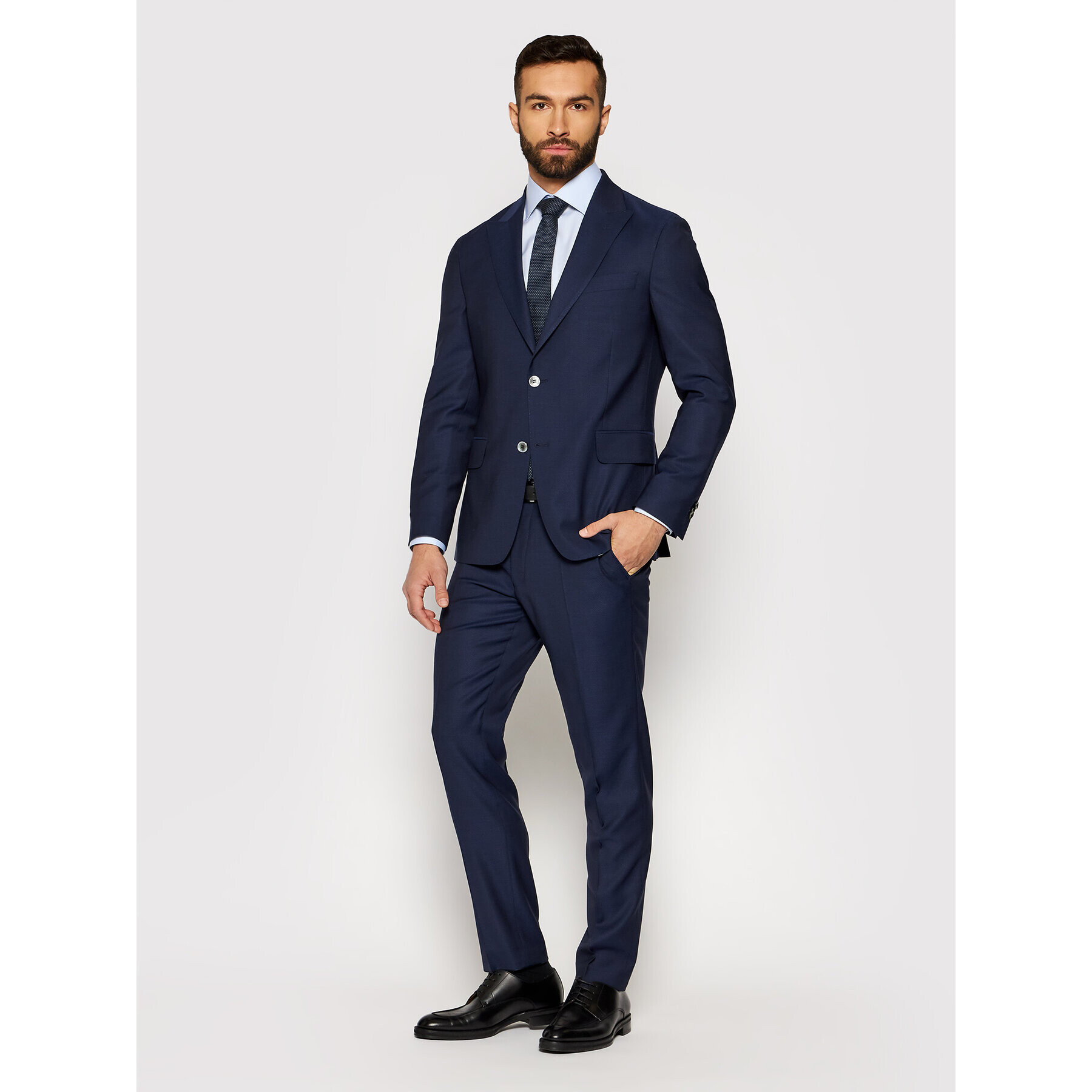 Oscar Jacobson Костюм Faron 2179 5674 Тъмносин Slim Fit - Pepit.bg