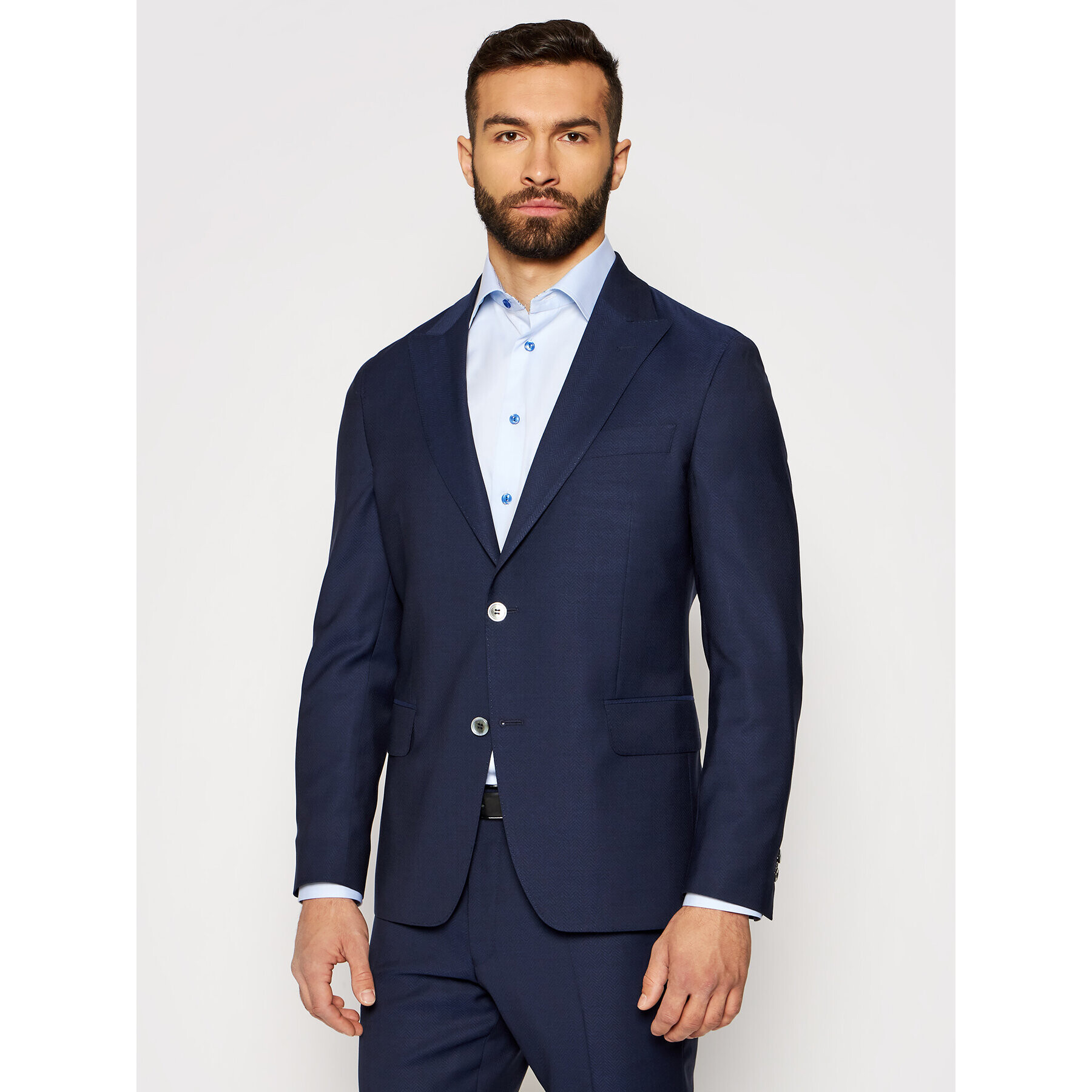 Oscar Jacobson Костюм Faron 2179 5674 Тъмносин Slim Fit - Pepit.bg