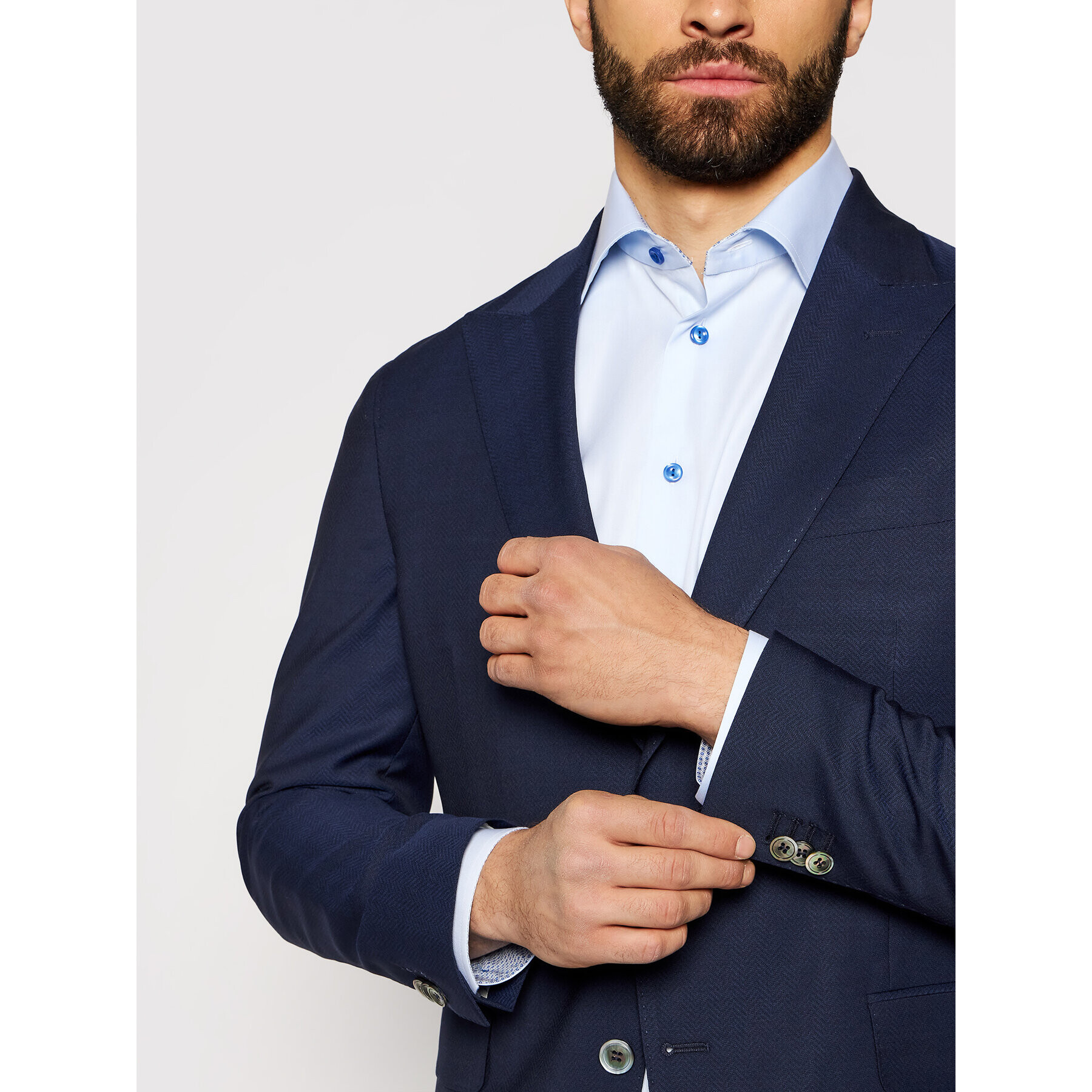 Oscar Jacobson Костюм Faron 2179 5674 Тъмносин Slim Fit - Pepit.bg