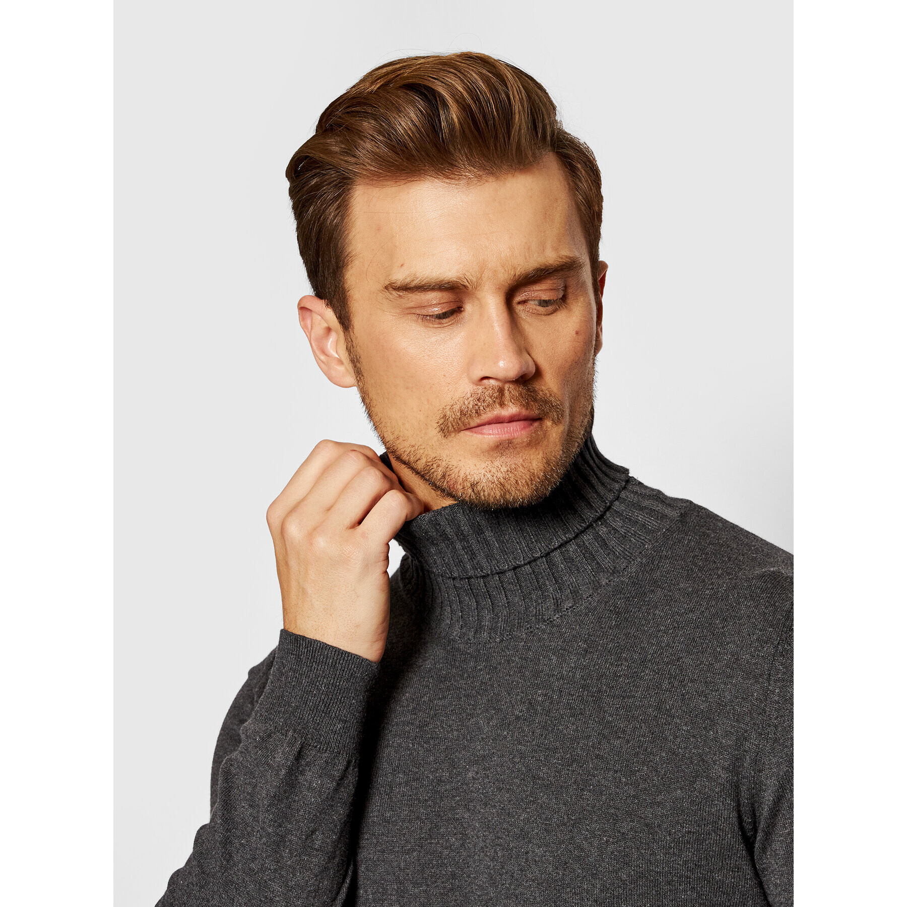 Oscar Jacobson Поло Salim 6762 4876 Сив Regular Fit - Pepit.bg