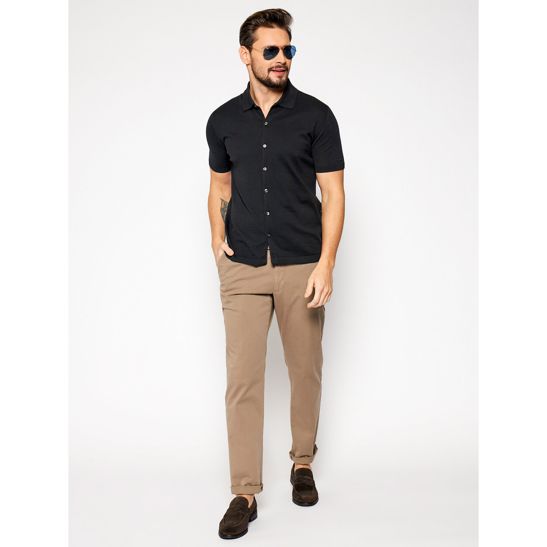 Oscar Jacobson Риза Celvin 6868 3918 Черен Regular Fit - Pepit.bg