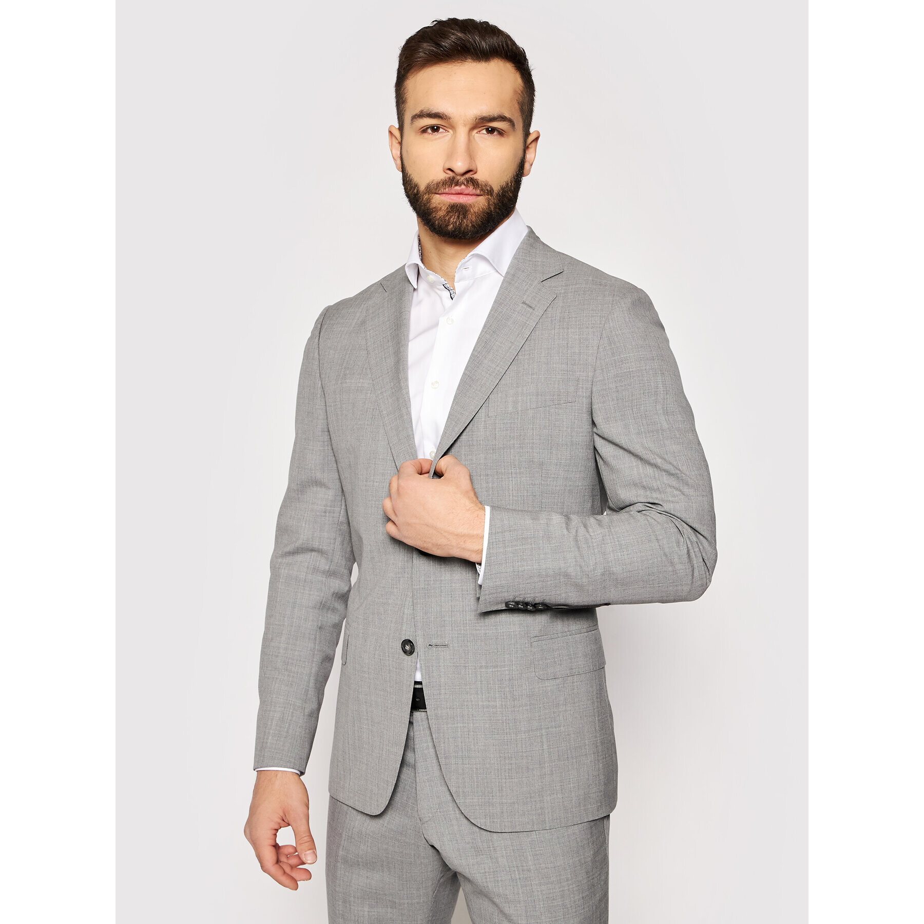 Oscar Jacobson Сако Edmund 3050 8515 Сив Slim Fit - Pepit.bg