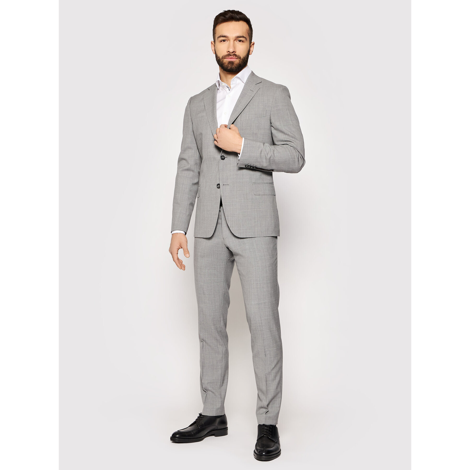 Oscar Jacobson Сако Edmund 3050 8515 Сив Slim Fit - Pepit.bg