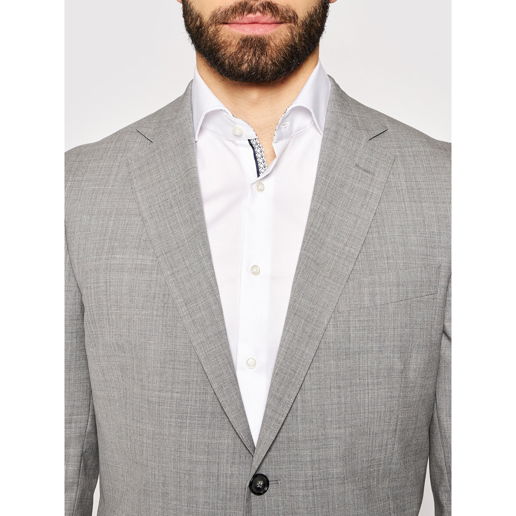 Oscar Jacobson Сако Edmund 3050 8515 Сив Slim Fit - Pepit.bg