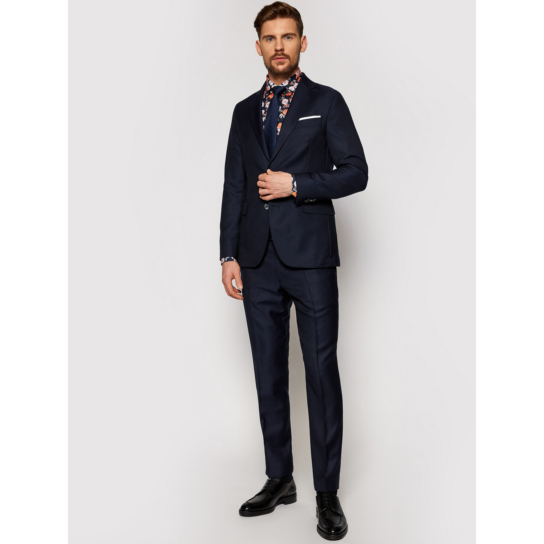 Oscar Jacobson Сако Egel 3363 5027 Тъмносин Slim Fit - Pepit.bg