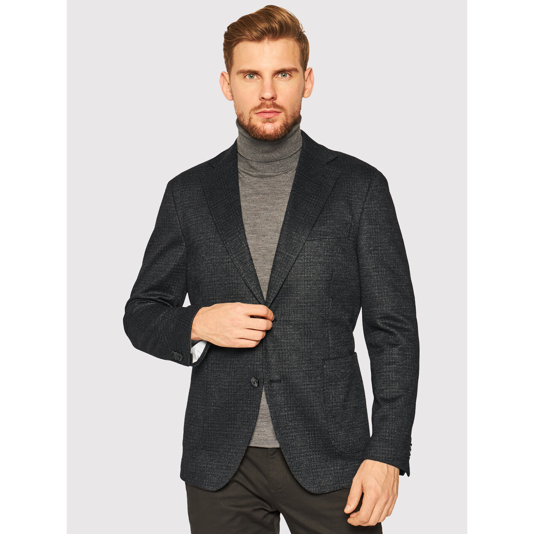 Oscar Jacobson Сако Ferry 3172 5274116 Сив Slim Fit - Pepit.bg