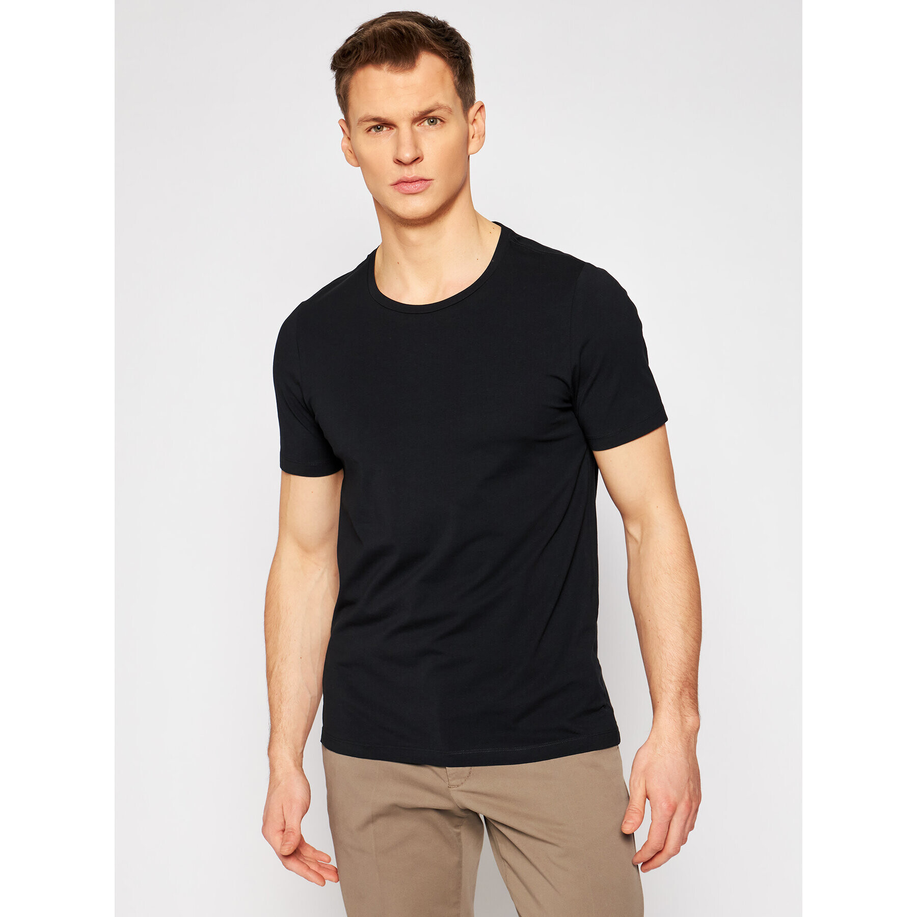 Oscar Jacobson Тишърт Kyran 6789 3815 Черен Regular Fit - Pepit.bg