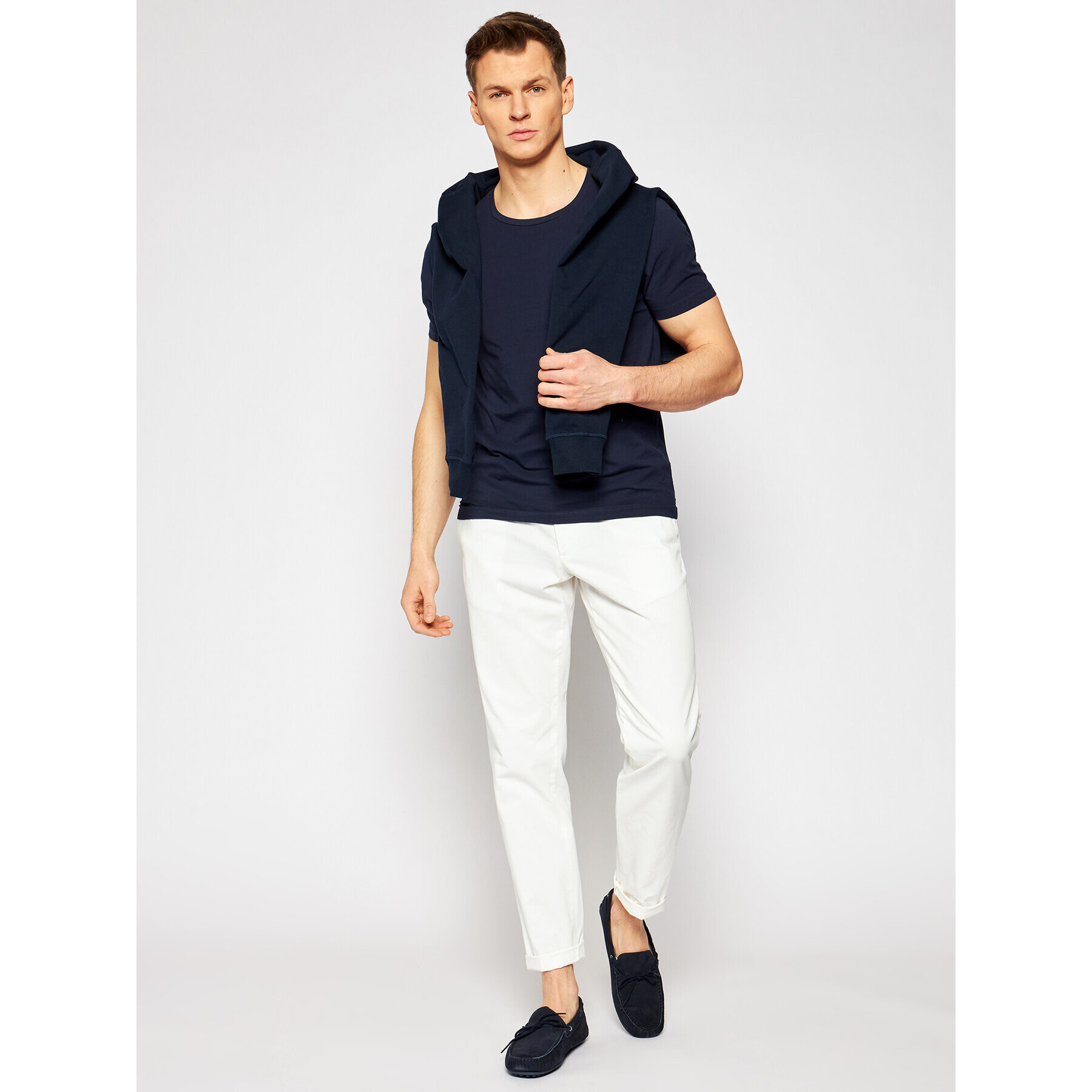 Oscar Jacobson Тишърт Kyran 6789 3815 Тъмносин Regular Fit - Pepit.bg