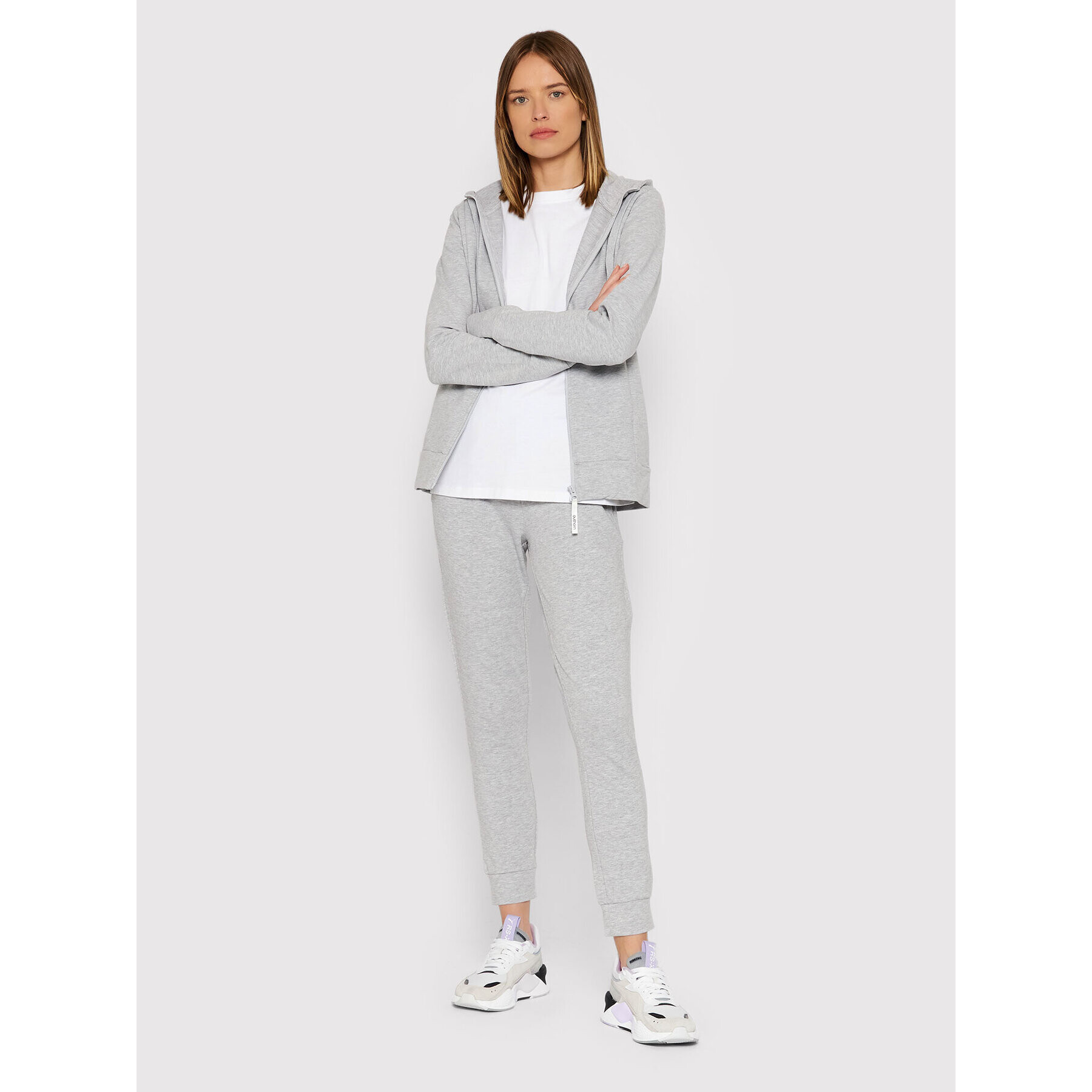 Outhorn Долнище анцуг SPDD600 Сив Regular Fit - Pepit.bg