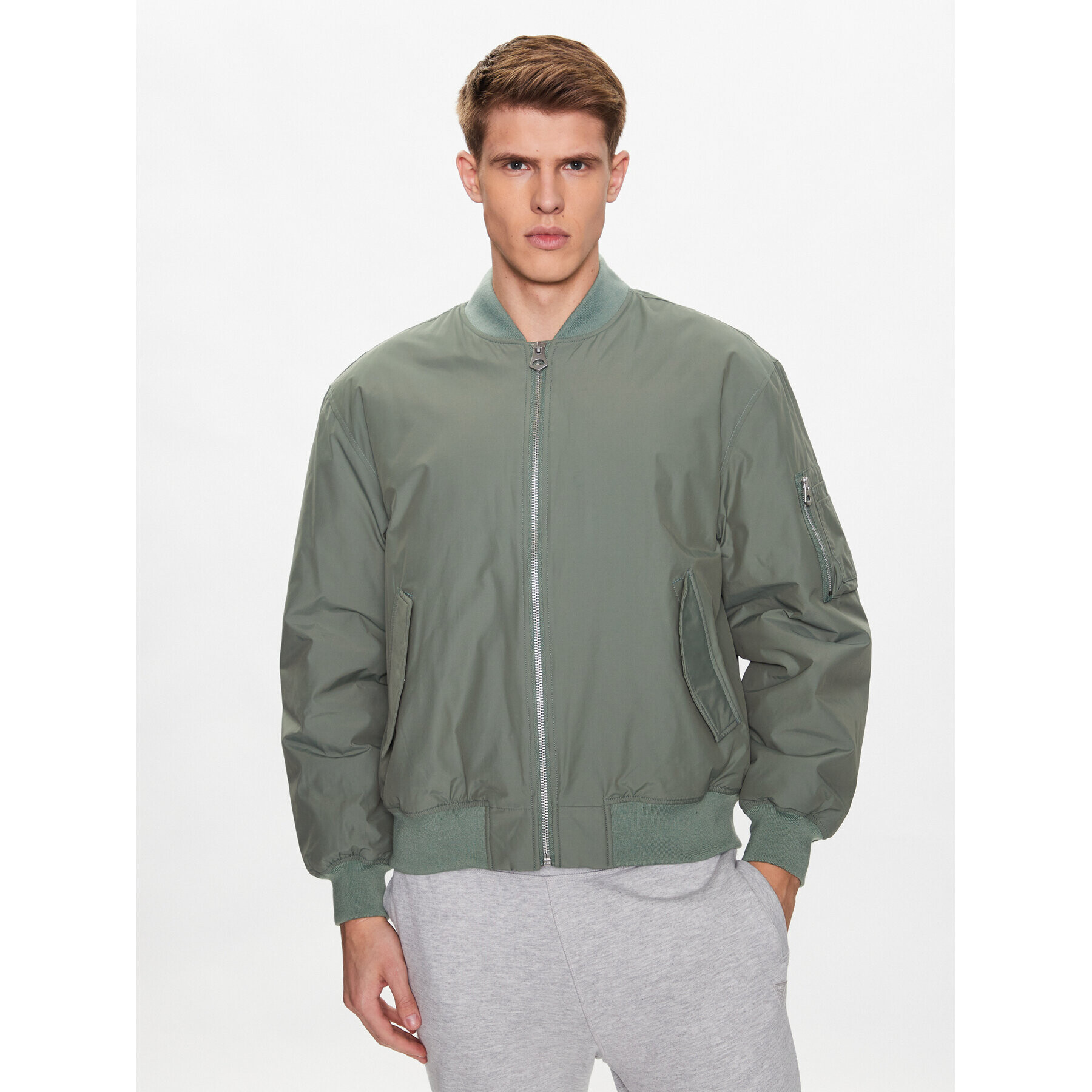 Outhorn Яке бомбър TJACM032 Зелен Relaxed Fit - Pepit.bg
