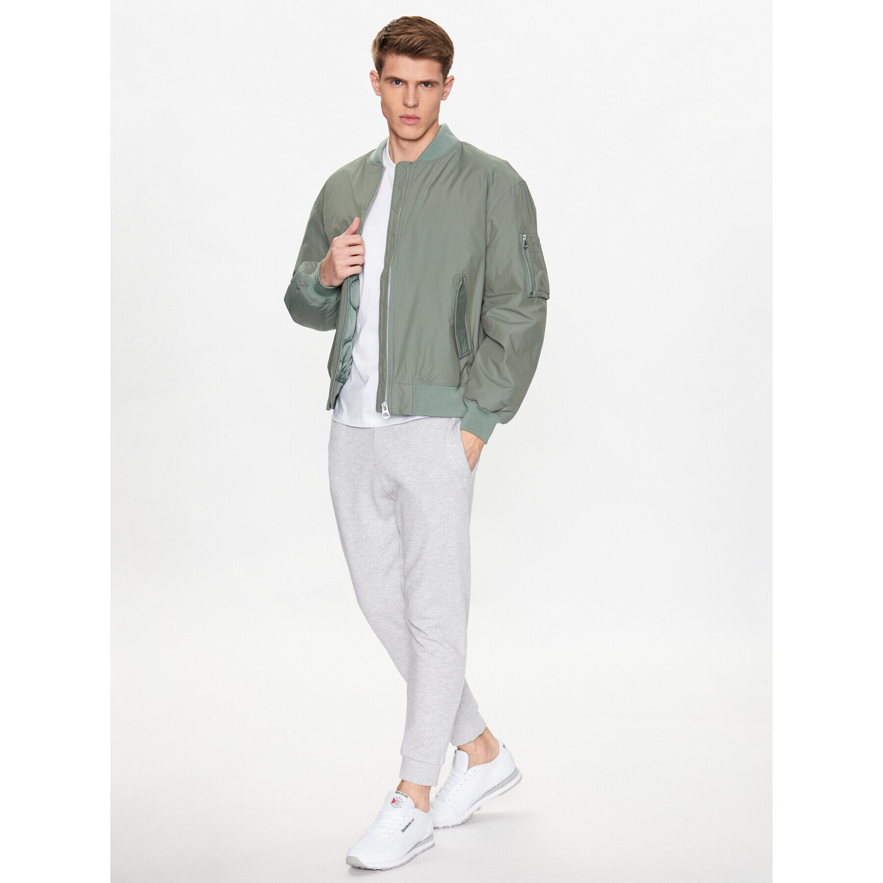 Outhorn Яке бомбър TJACM032 Зелен Relaxed Fit - Pepit.bg