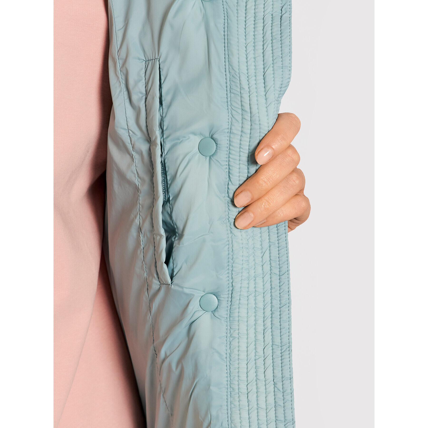 Outhorn Пухено яке KUDP601 Син Relaxed Fit - Pepit.bg