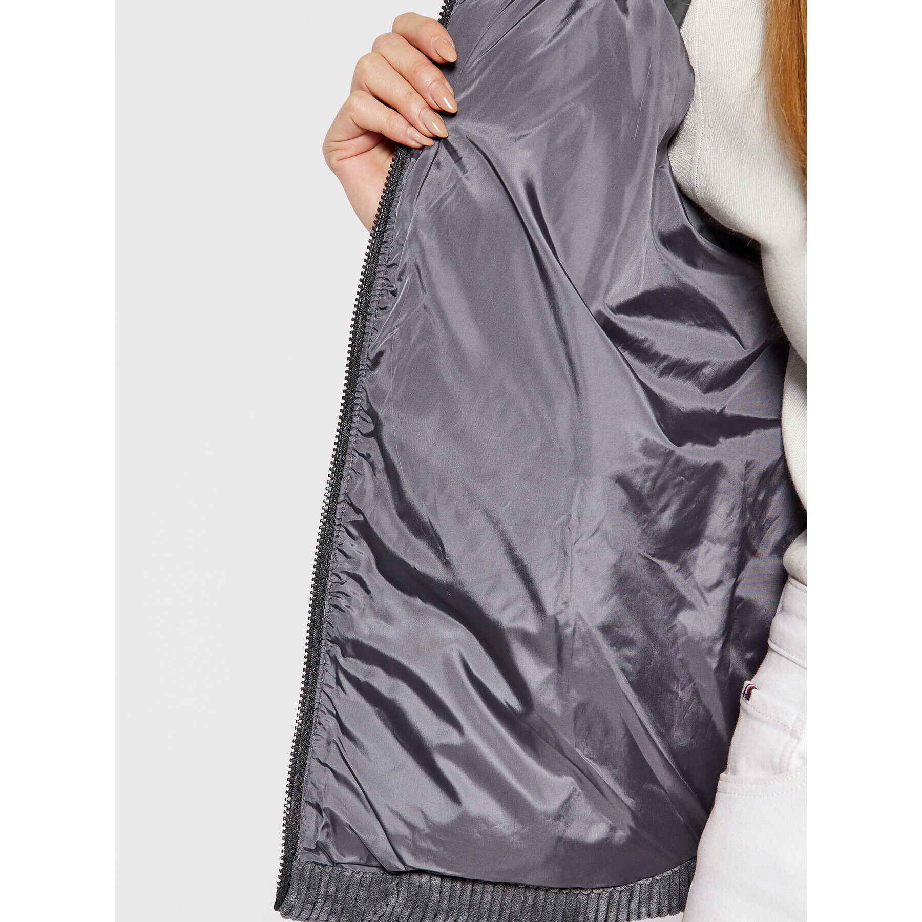 Outhorn Пухено яке KUDP606 Сив Relaxed Fit - Pepit.bg