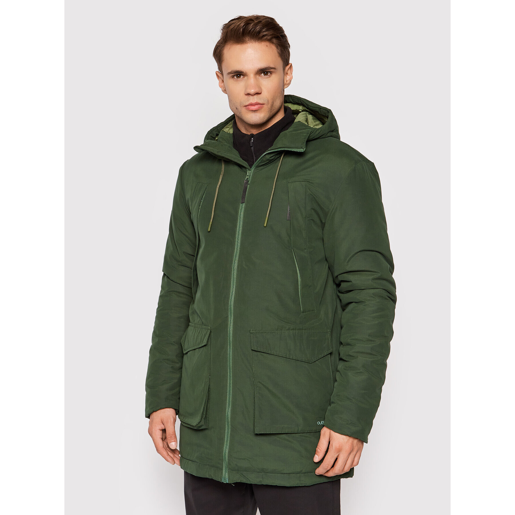 Outhorn Парка KUMC603 Зелен Regular Fit - Pepit.bg