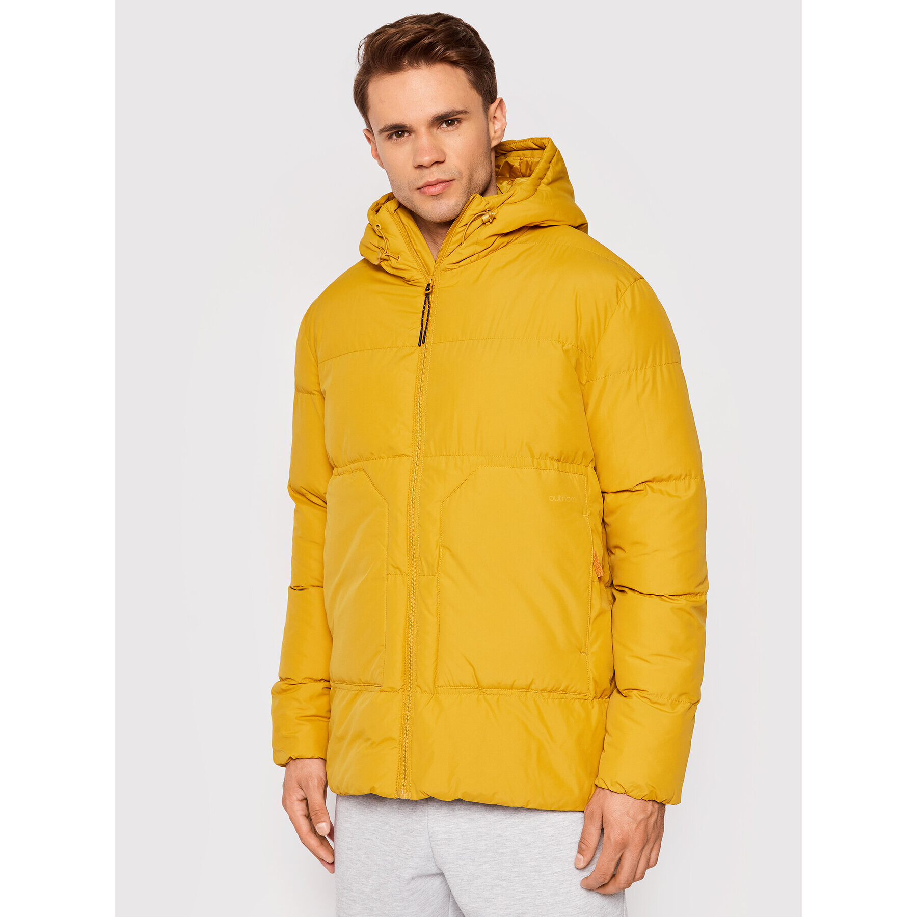Outhorn Пухено яке KUMP602 Жълт Boxy Fit - Pepit.bg