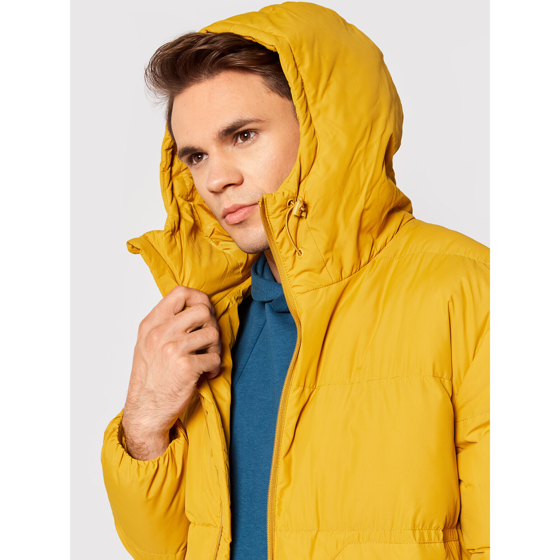 Outhorn Пухено яке KUMP602 Жълт Boxy Fit - Pepit.bg