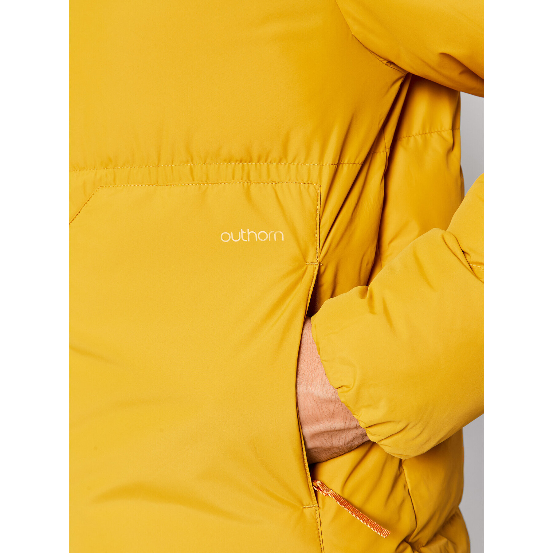 Outhorn Пухено яке KUMP602 Жълт Boxy Fit - Pepit.bg