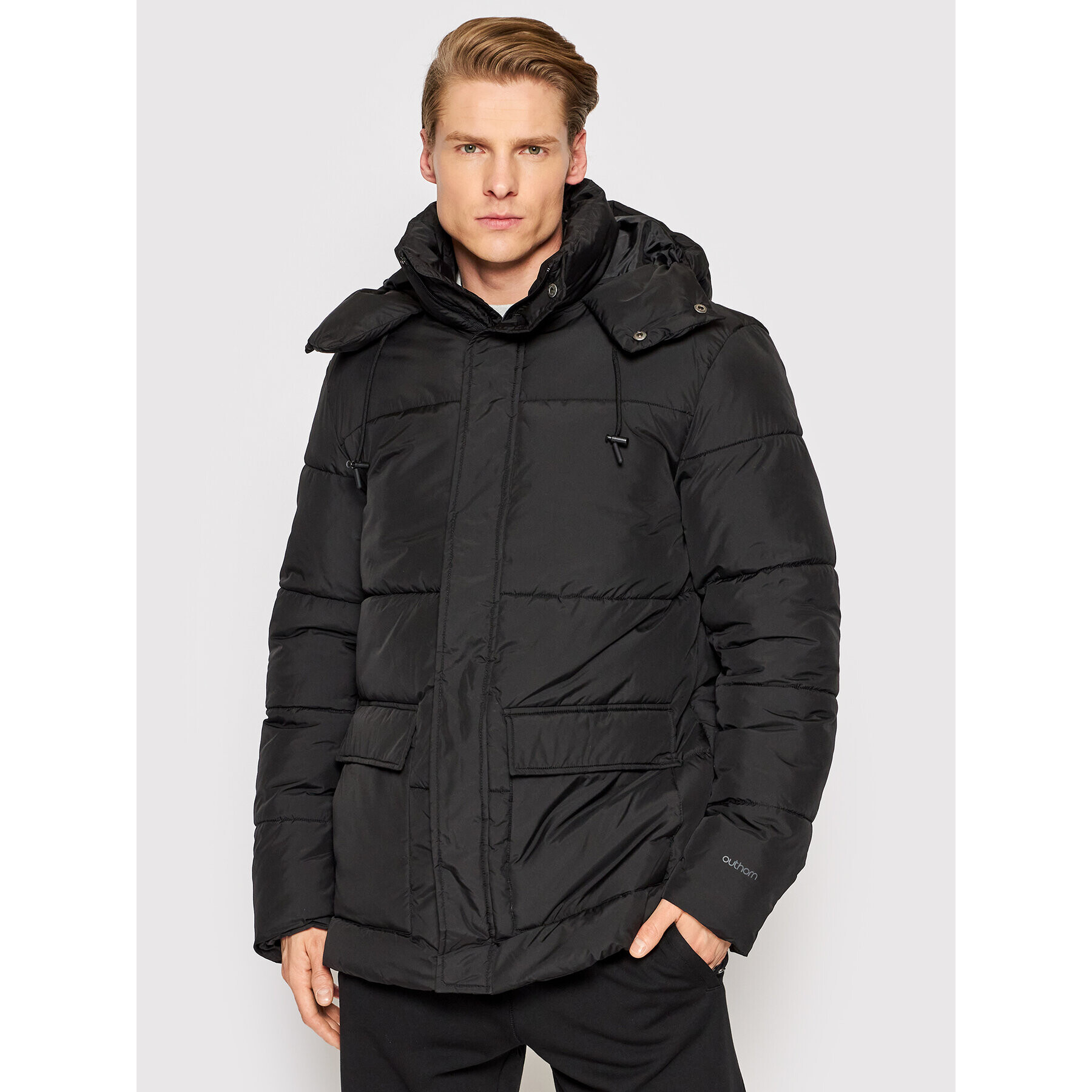 Outhorn Пухено яке KUMP603 Черен Relaxed Fit - Pepit.bg