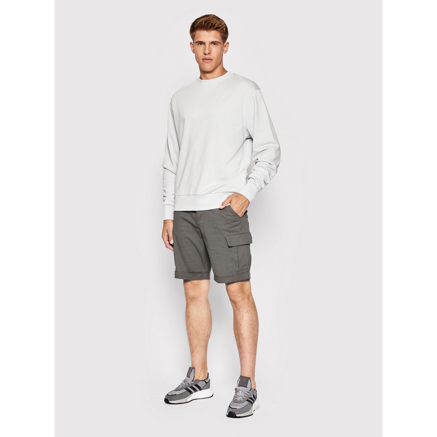 Outhorn Шорти от плат SKMC601 Сив Regular Fit - Pepit.bg
