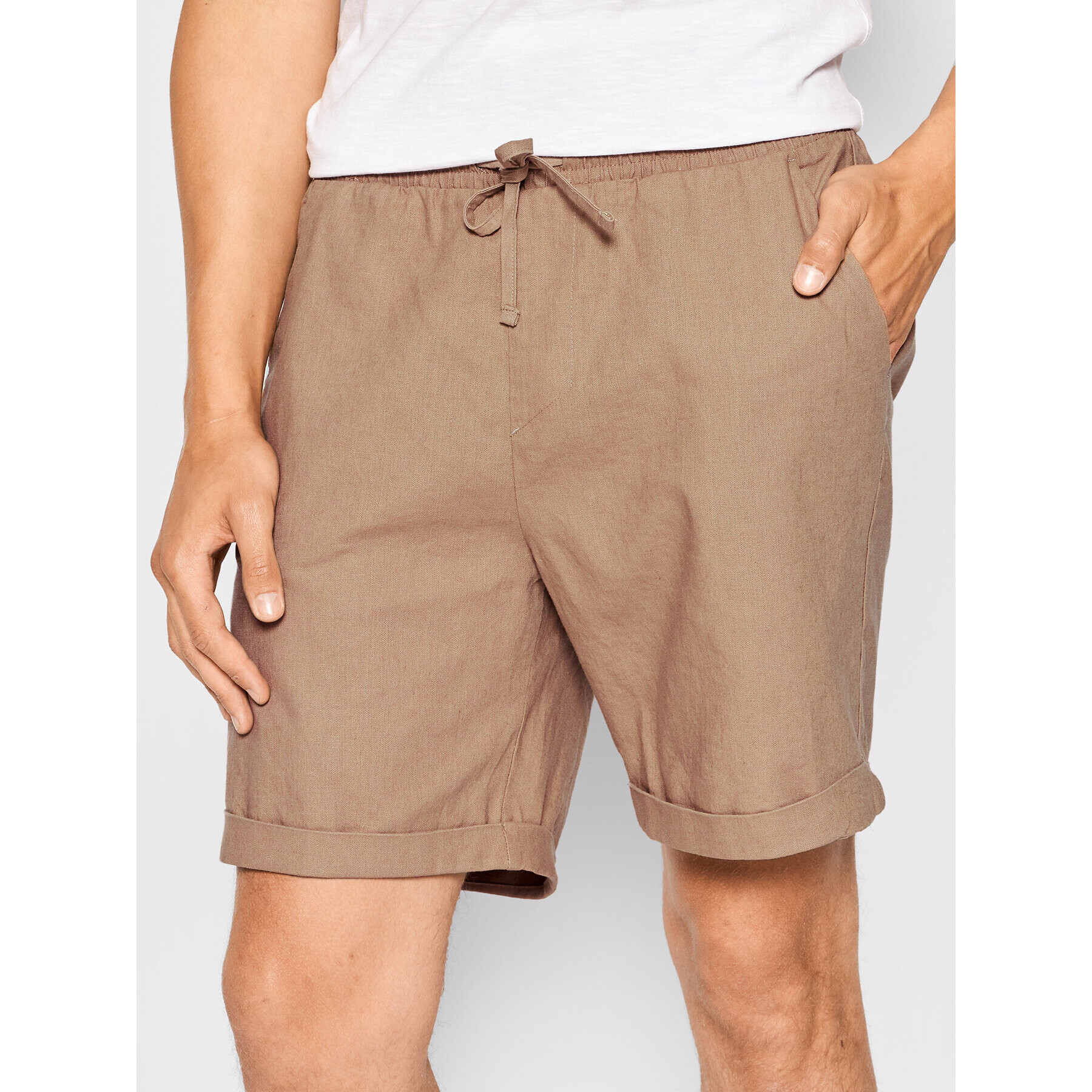 Outhorn Шорти от плат SKMC603 Кафяв Regular Fit - Pepit.bg