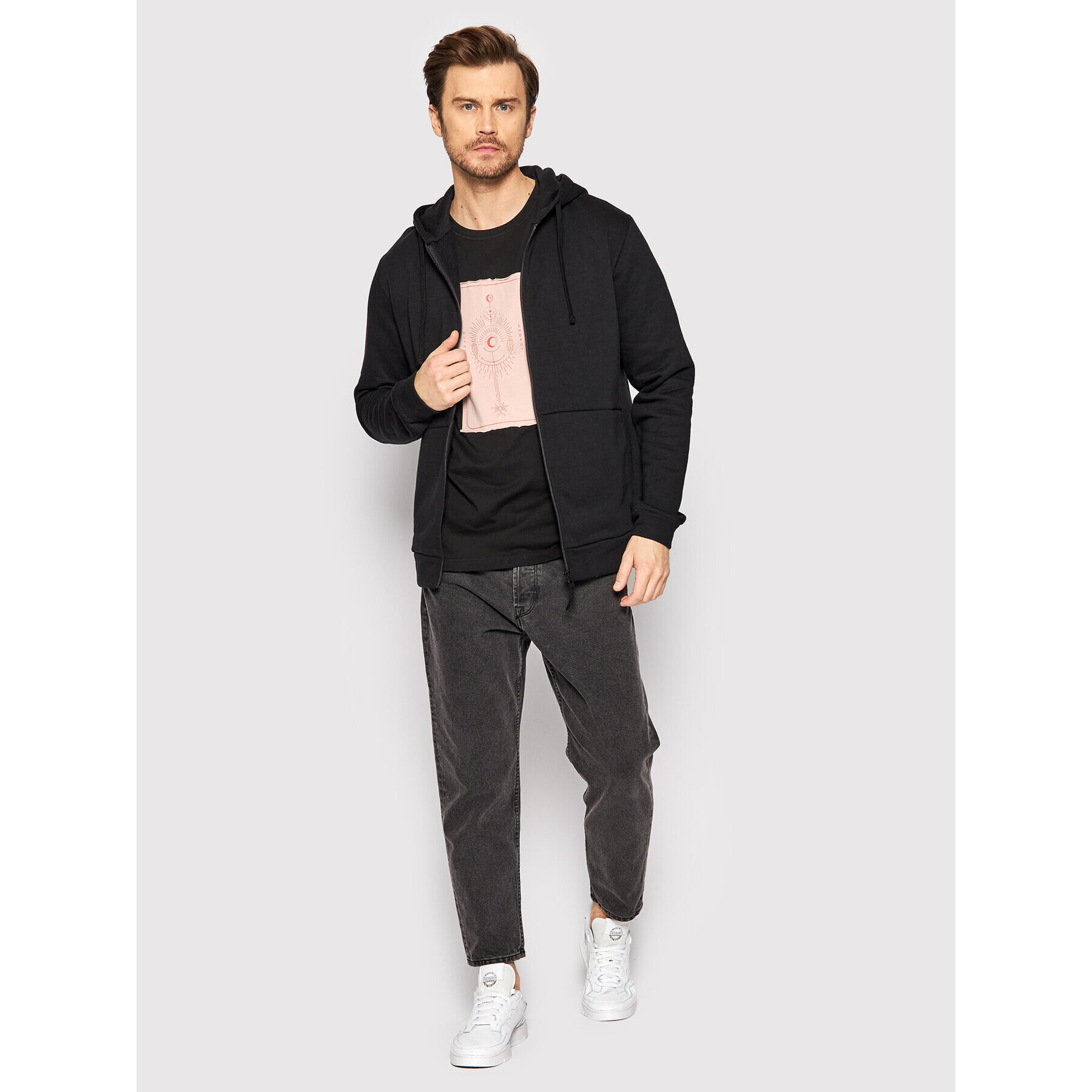 Outhorn Суитшърт BLM604 Черен Relaxed Fit - Pepit.bg