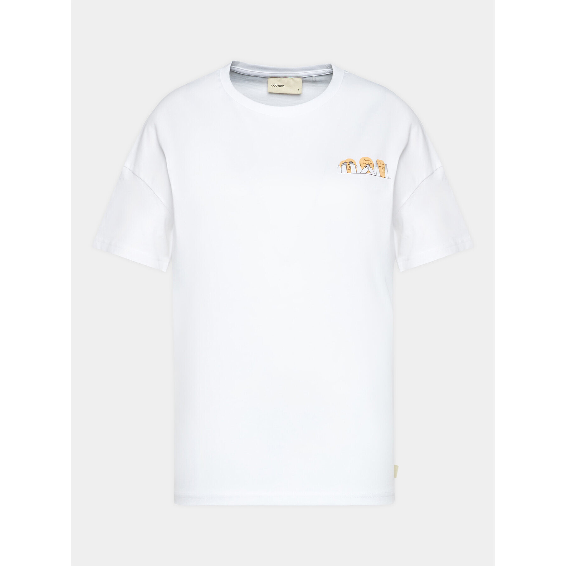 Outhorn Тишърт OTHAW23TTSHF0843 Бял Regular Fit - Pepit.bg