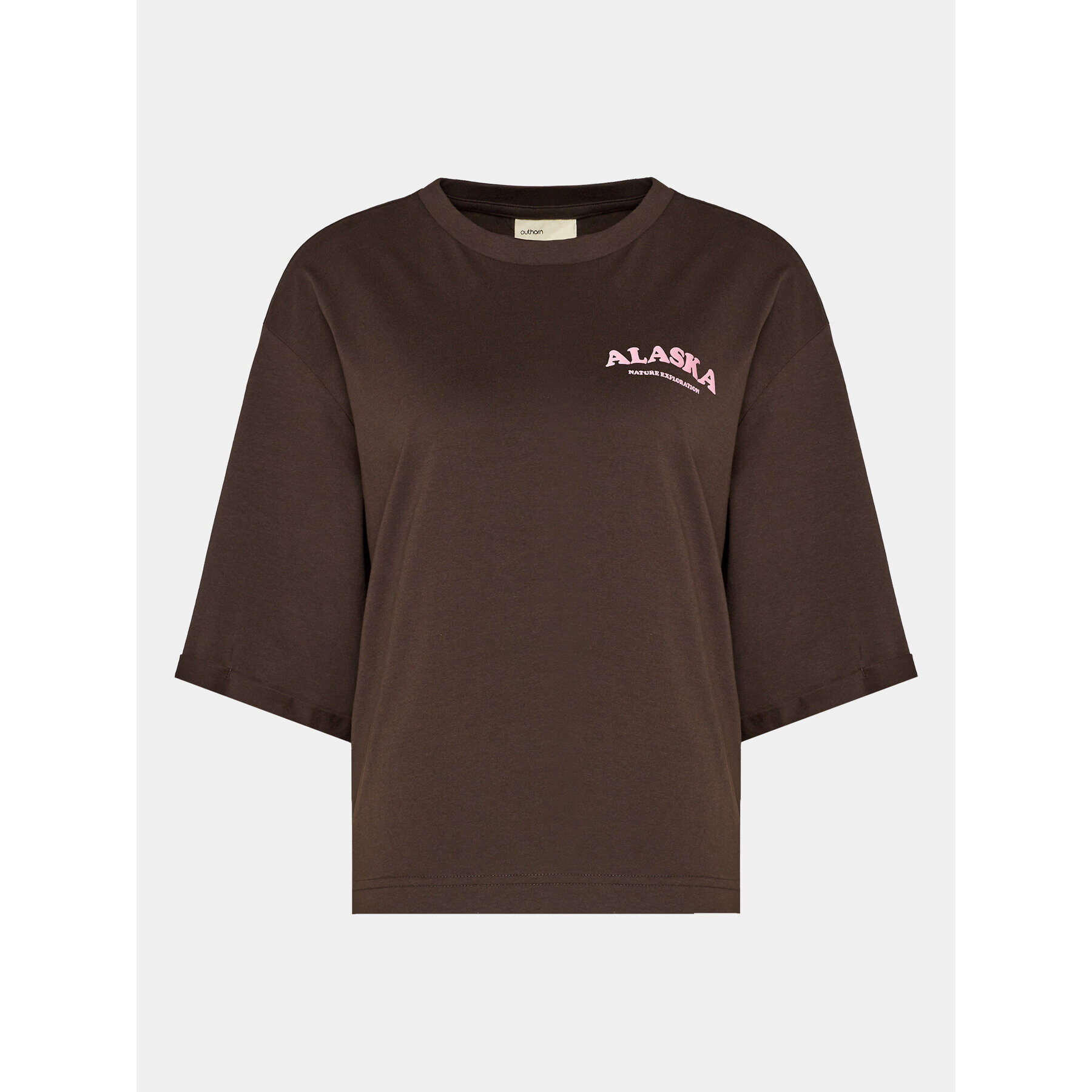 Outhorn Тишърт OTHAW23TTSHF0927 Кафяв Regular Fit - Pepit.bg