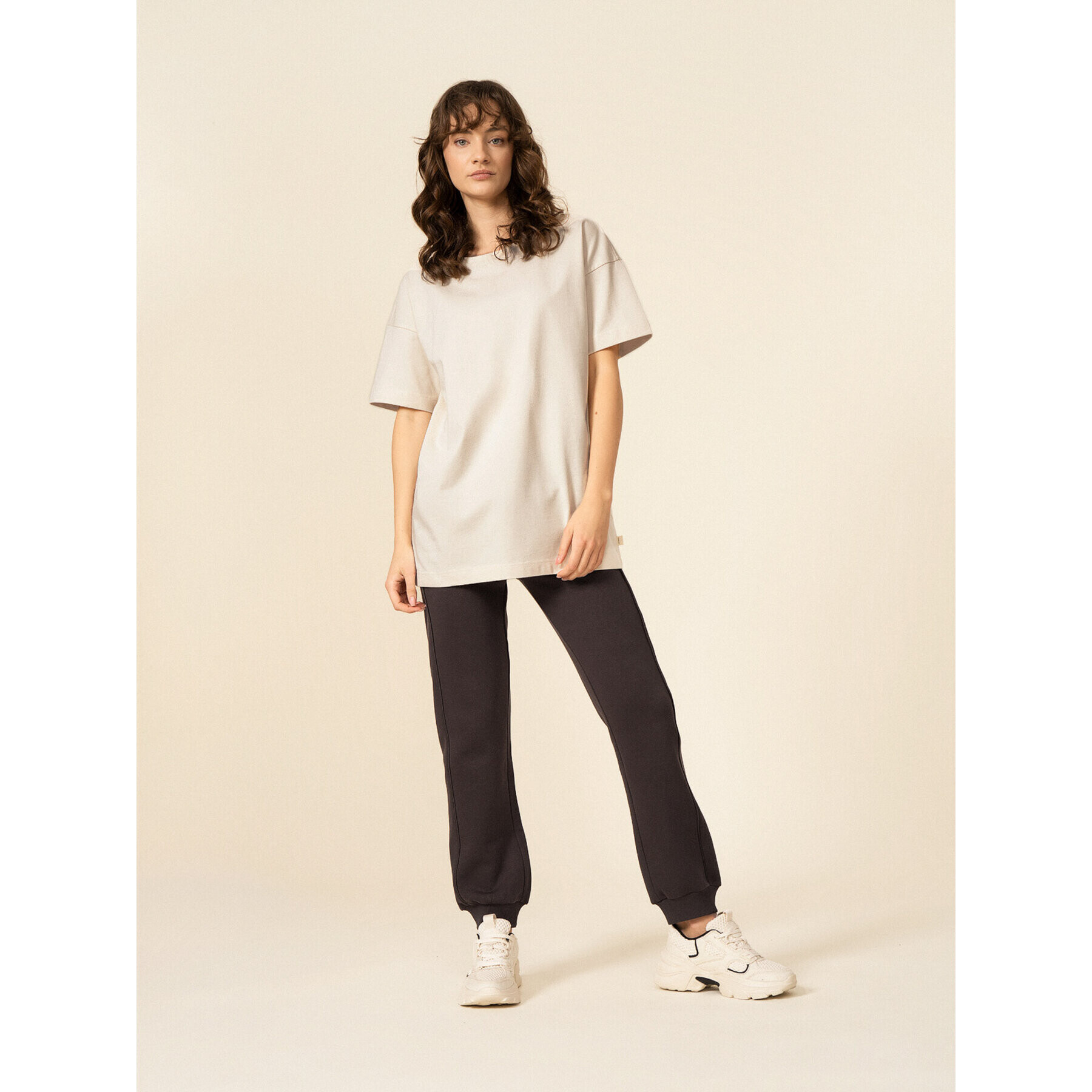 Outhorn Тишърт OTHSS23TTSHF417 Екрю Oversize - Pepit.bg
