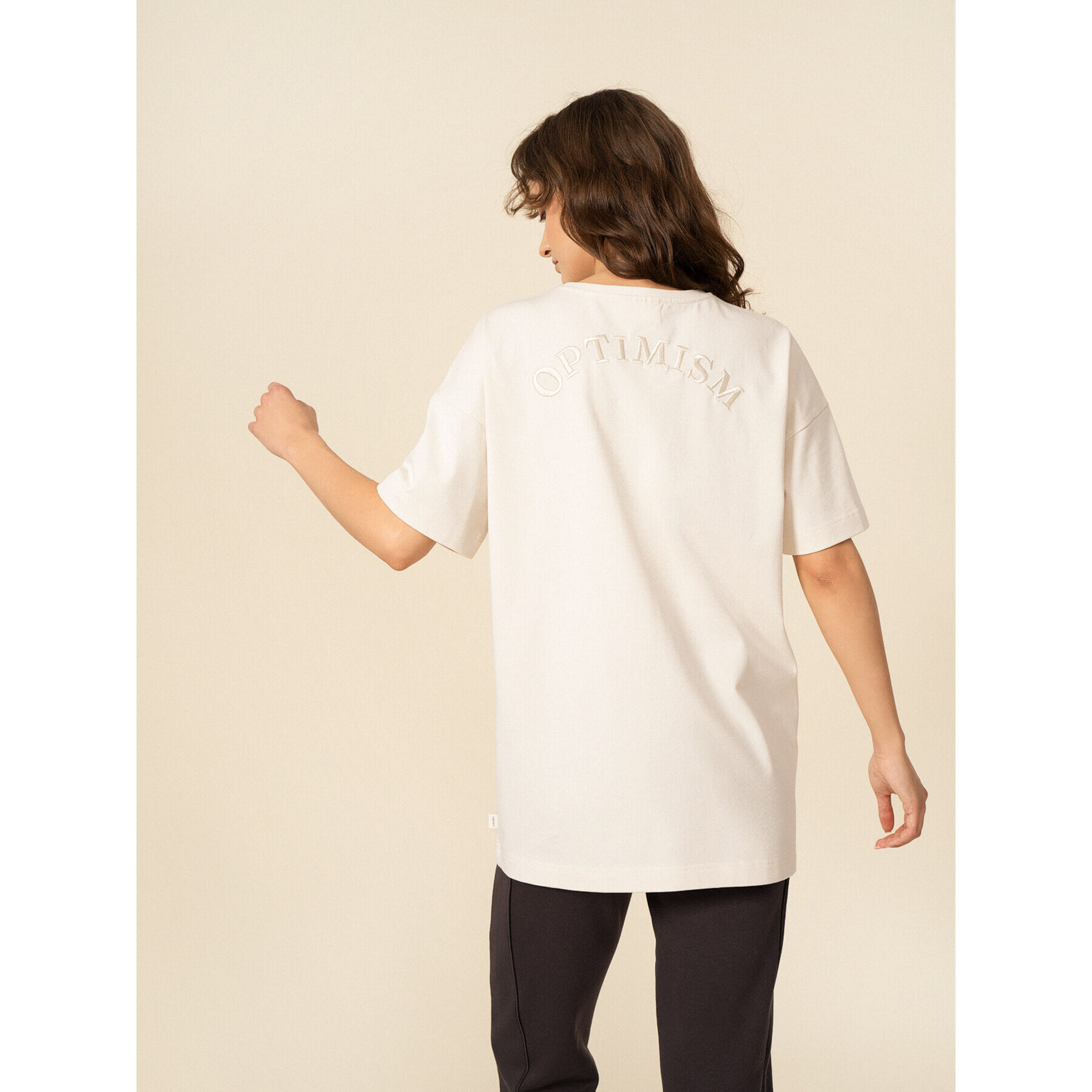Outhorn Тишърт OTHSS23TTSHF417 Екрю Oversize - Pepit.bg