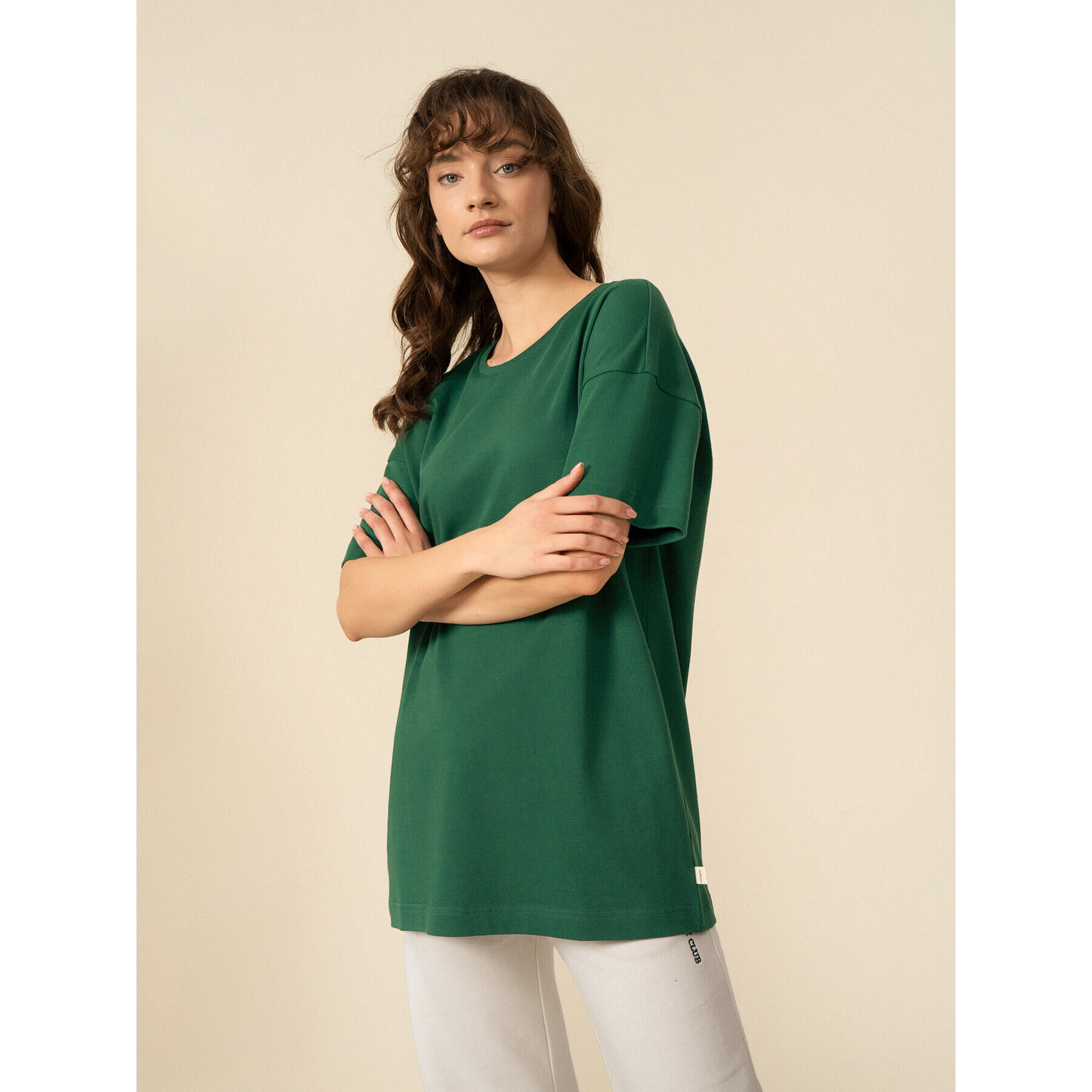 Outhorn Тишърт OTHSS23TTSHF417 Зелен Oversize - Pepit.bg