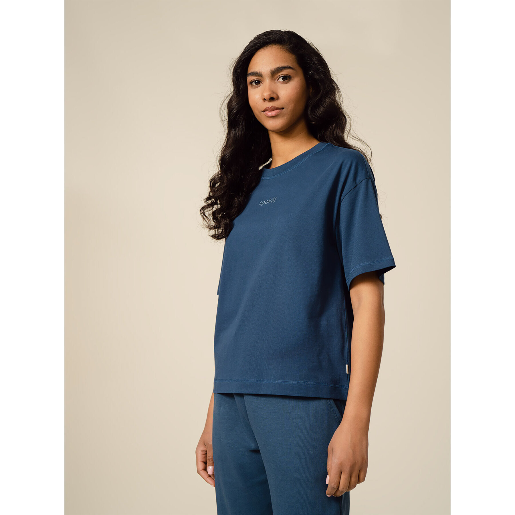 Outhorn Тишърт OTHSS23TTSHF421 Тъмносин Oversize - Pepit.bg