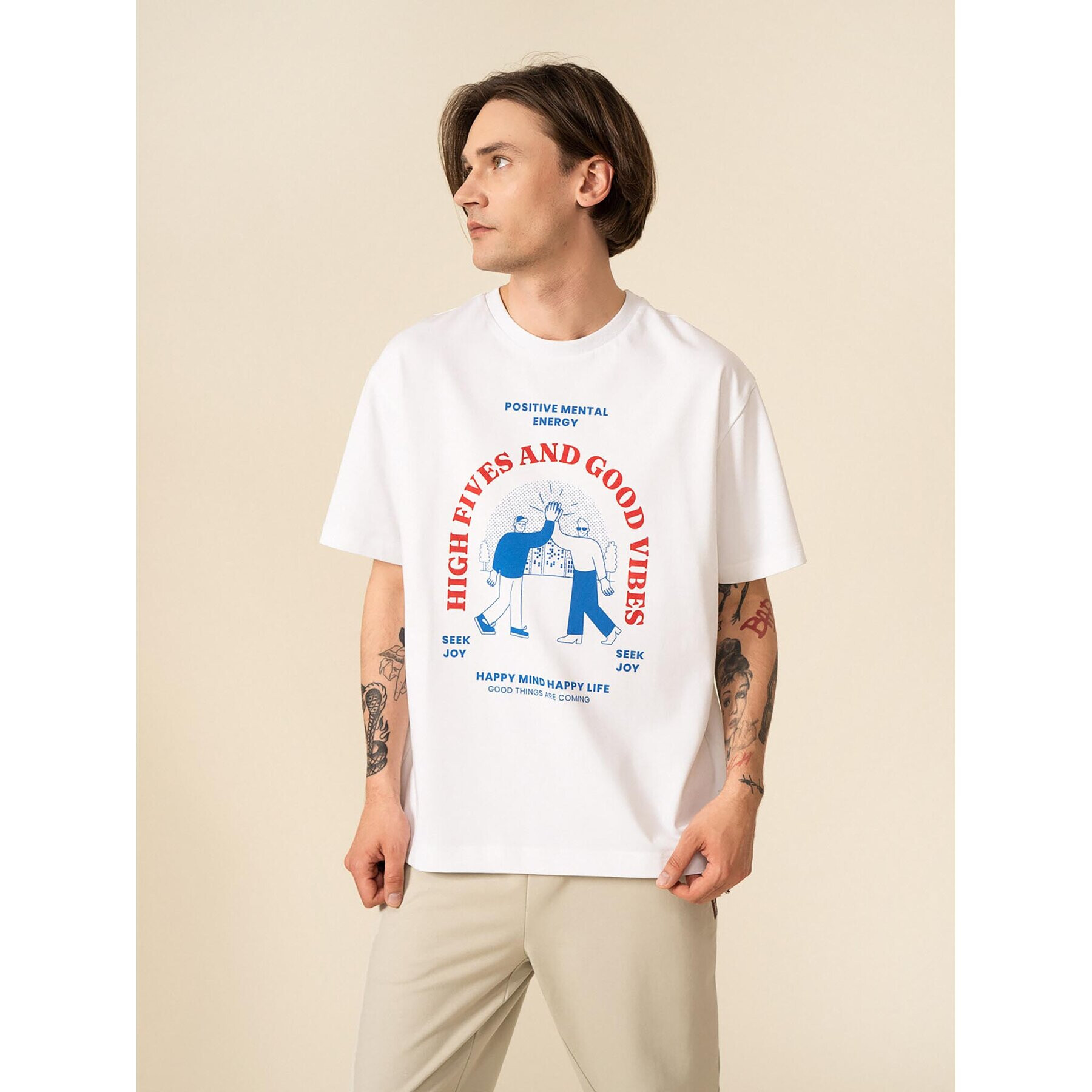 Outhorn Тишърт OTHSS23TTSHM450 Бял Relaxed Fit - Pepit.bg