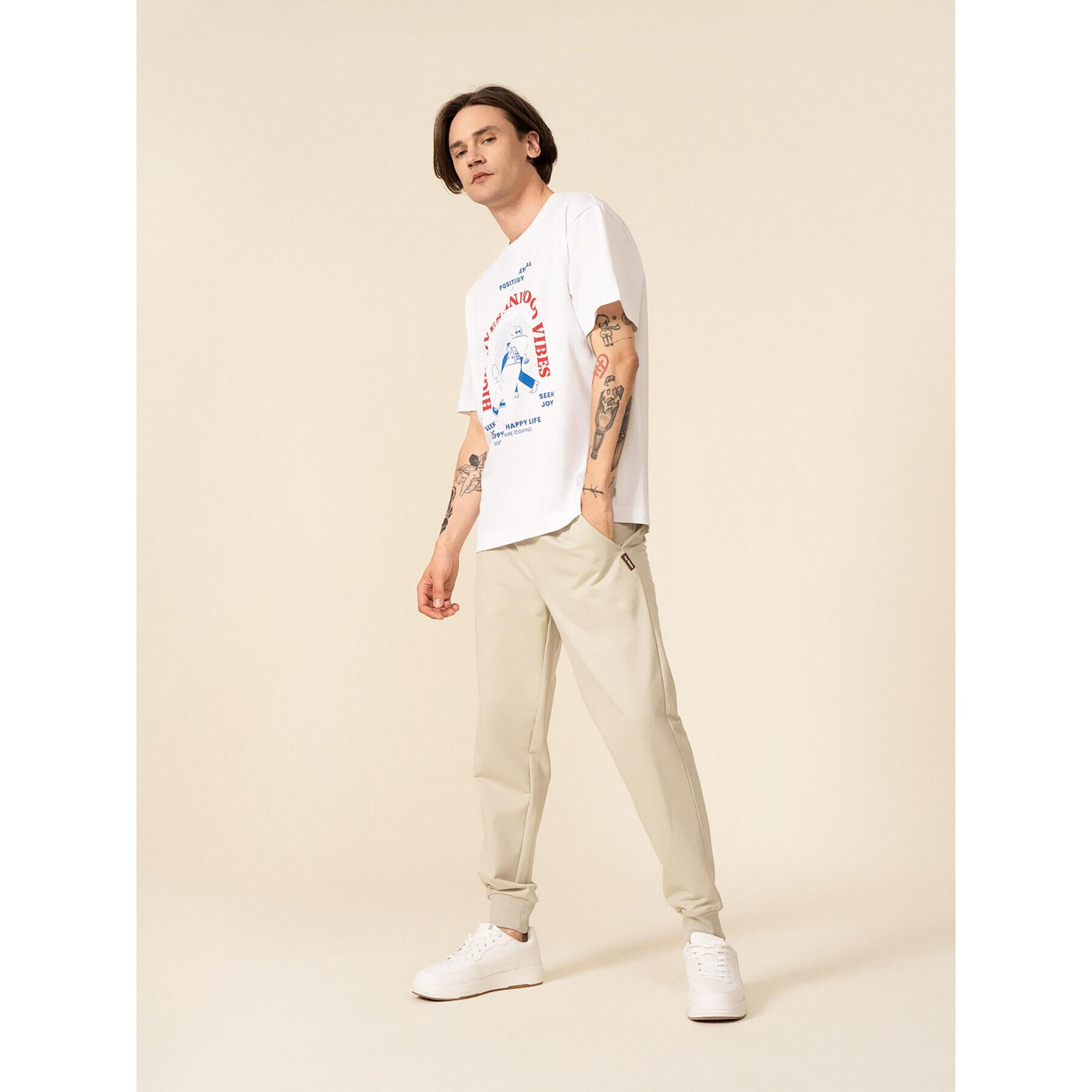 Outhorn Тишърт OTHSS23TTSHM450 Бял Relaxed Fit - Pepit.bg