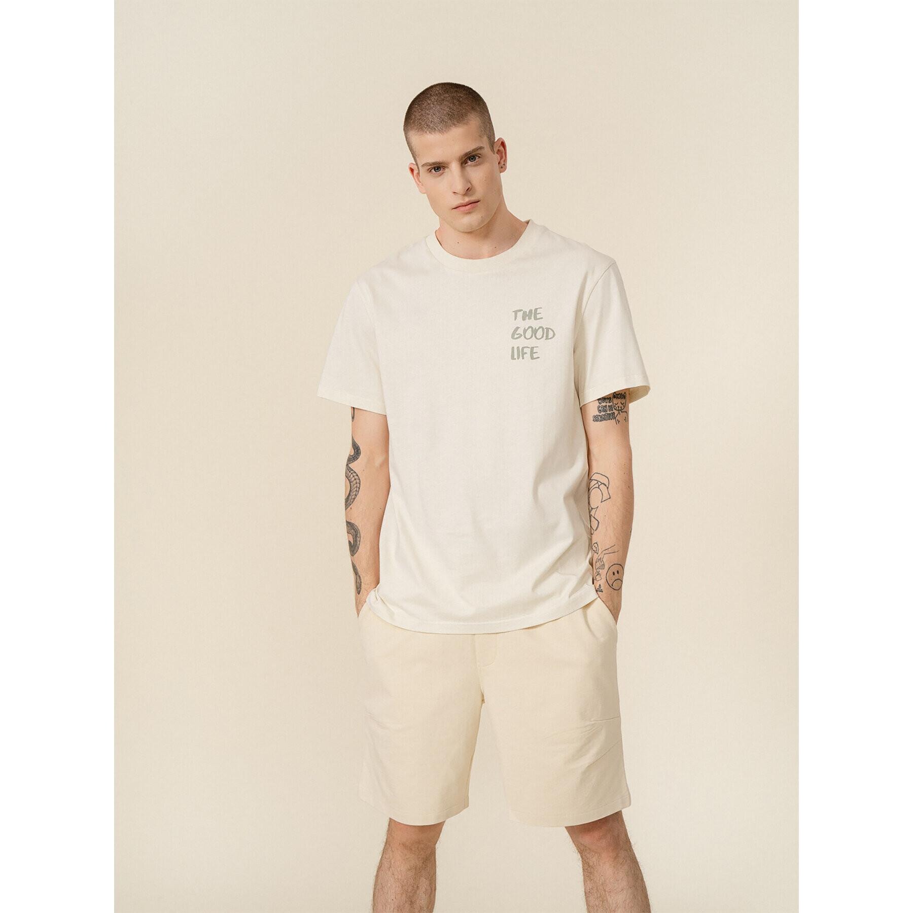 Outhorn Тишърт OTHSS23TTSHM465 Екрю Regular Fit - Pepit.bg