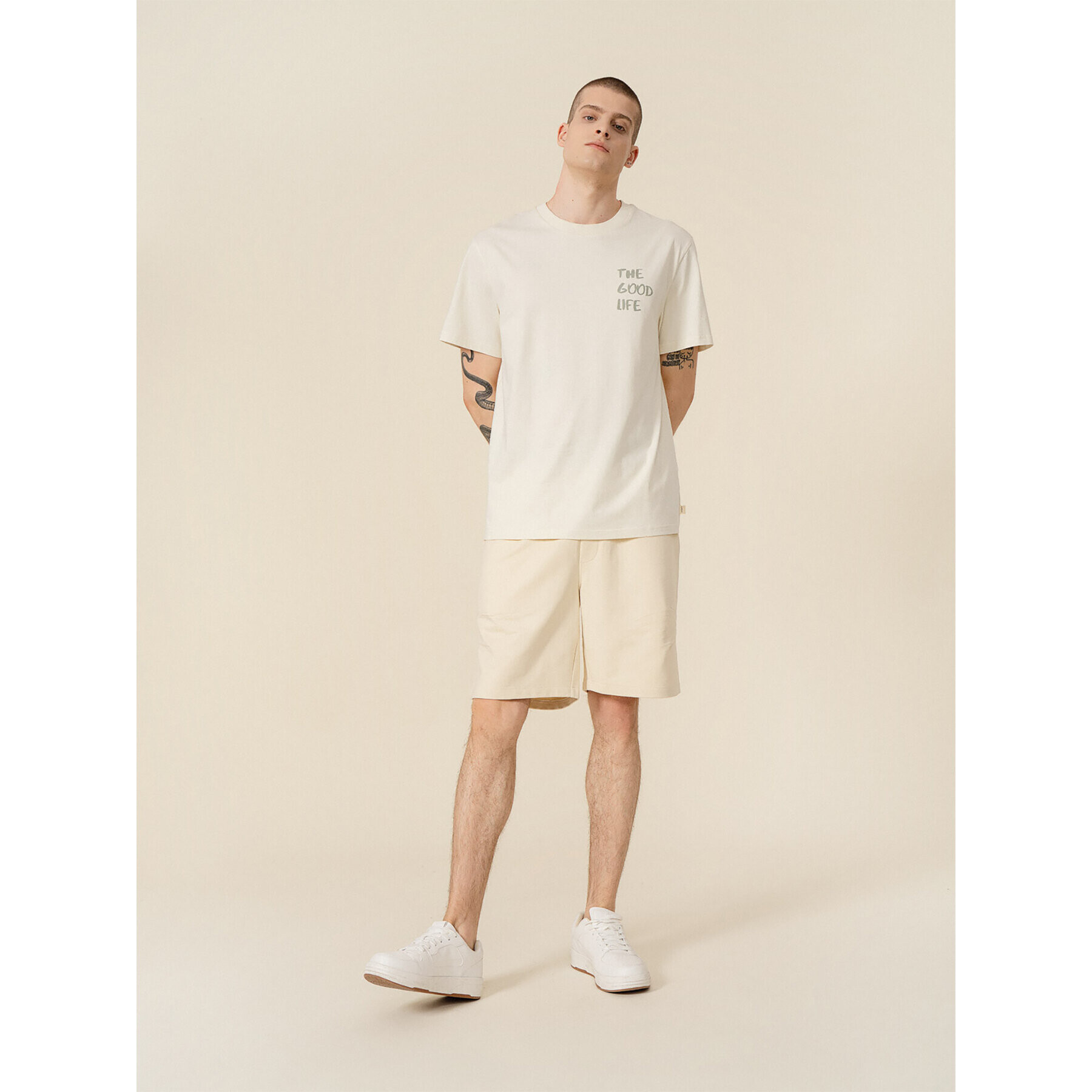 Outhorn Тишърт OTHSS23TTSHM465 Екрю Regular Fit - Pepit.bg