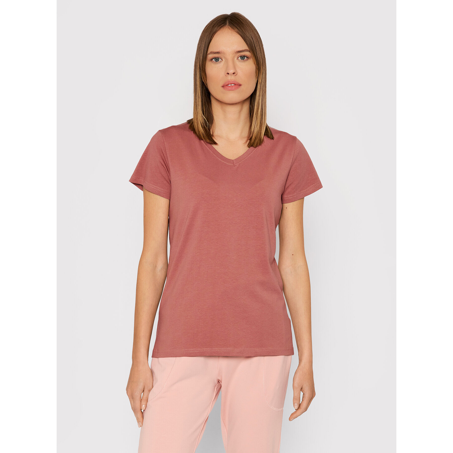 Outhorn Тишърт TSD604 Кафяв Slim Fit - Pepit.bg
