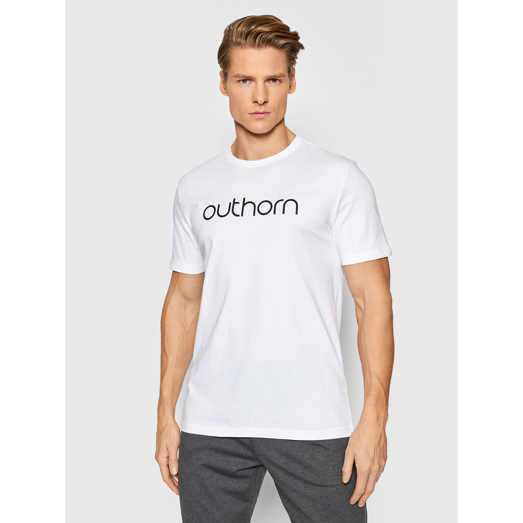 Outhorn Тишърт TSM600A Бял Regular Fit - Pepit.bg