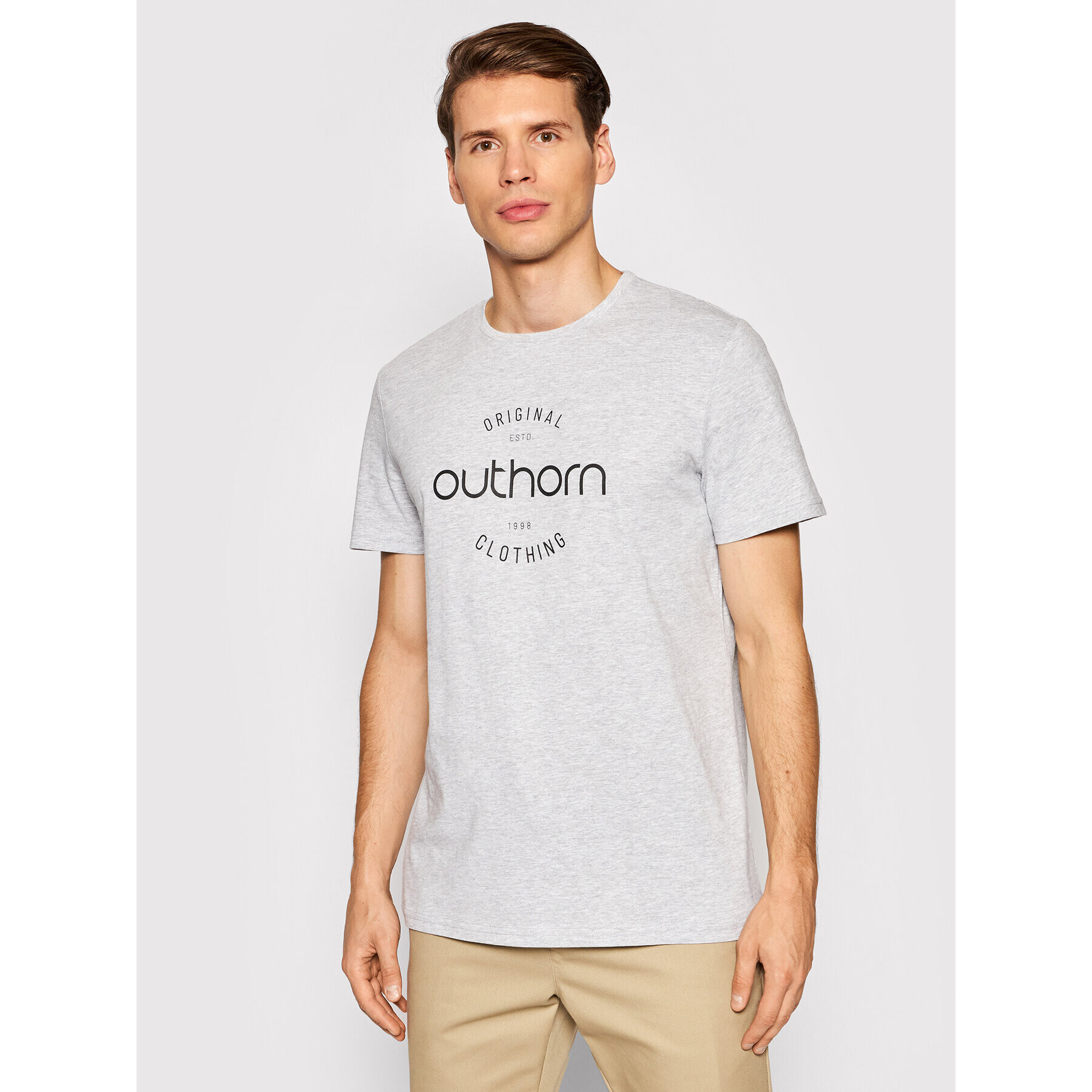 Outhorn Тишърт TSM600A Сив Regular Fit - Pepit.bg