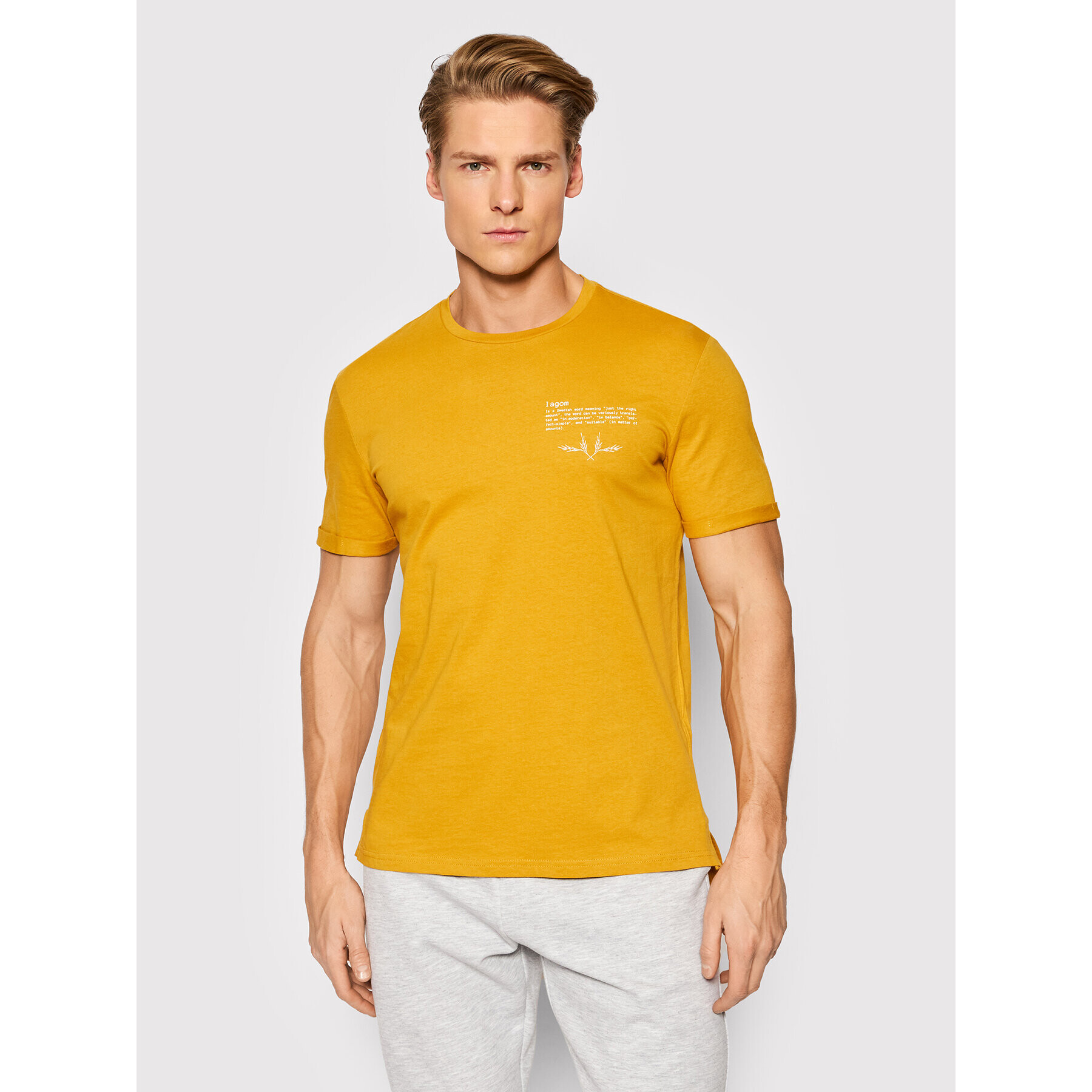 Outhorn Тишърт TSM604 Жълт Regular Fit - Pepit.bg