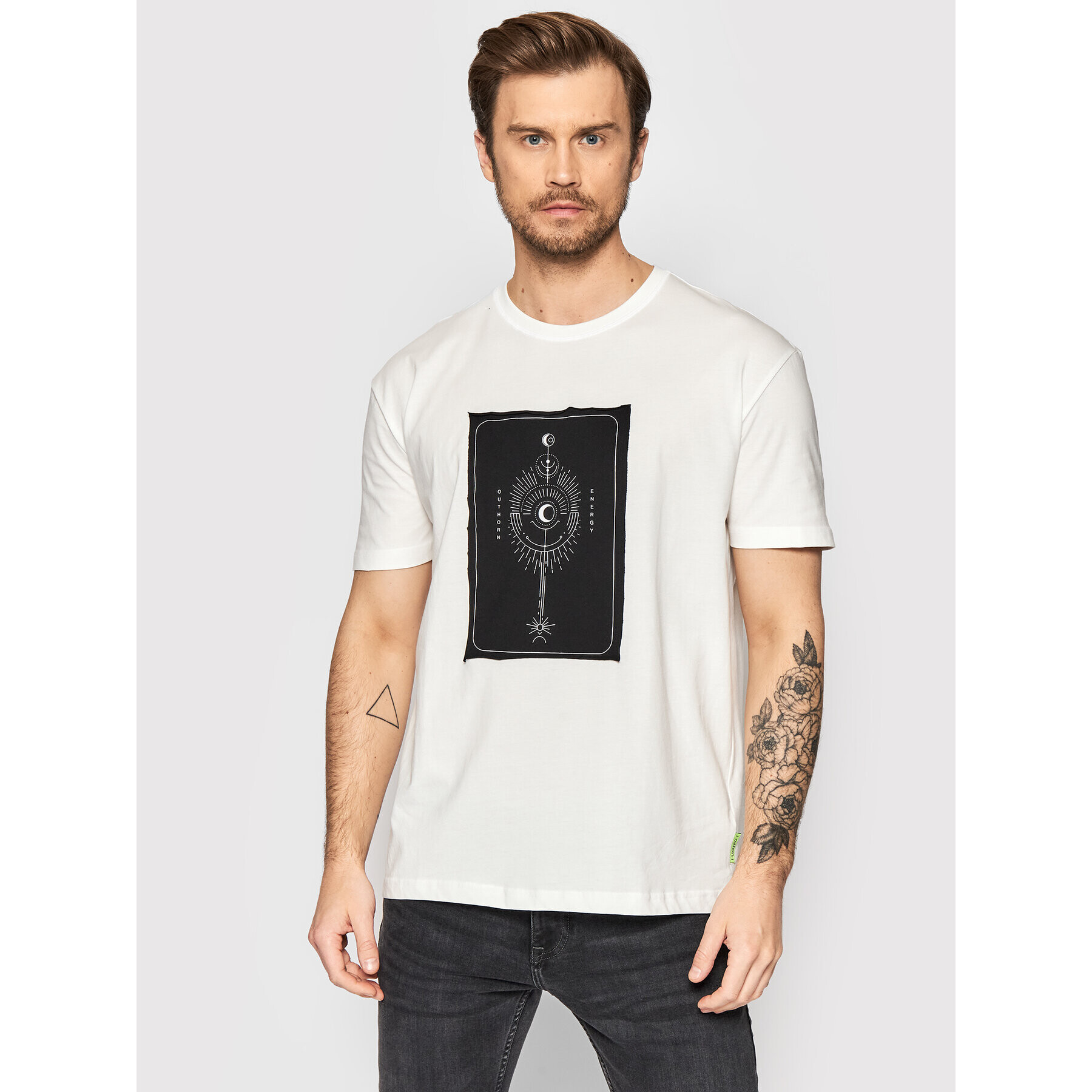 Outhorn Тишърт TSM611 Бял Regular Fit - Pepit.bg
