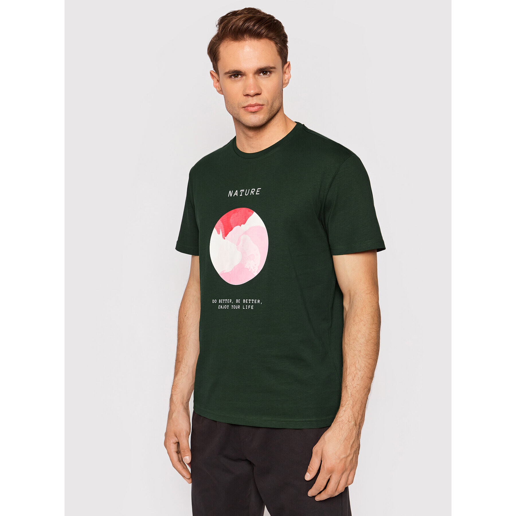 Outhorn Тишърт TSM618 Зелен Regular Fit - Pepit.bg