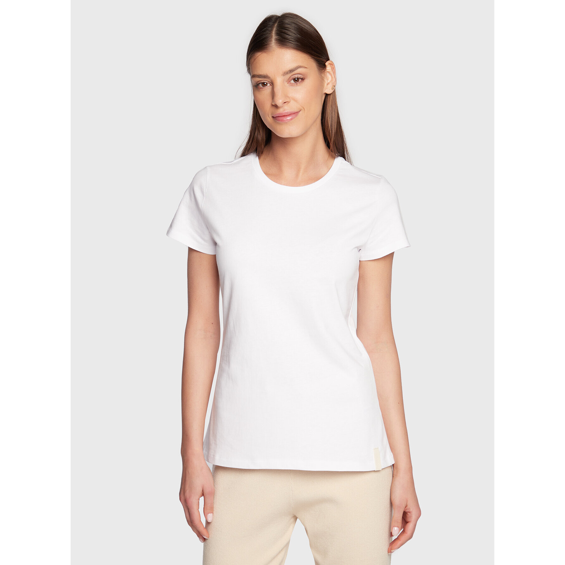 Outhorn Тишърт TTSHF043 Бял Regular Fit - Pepit.bg