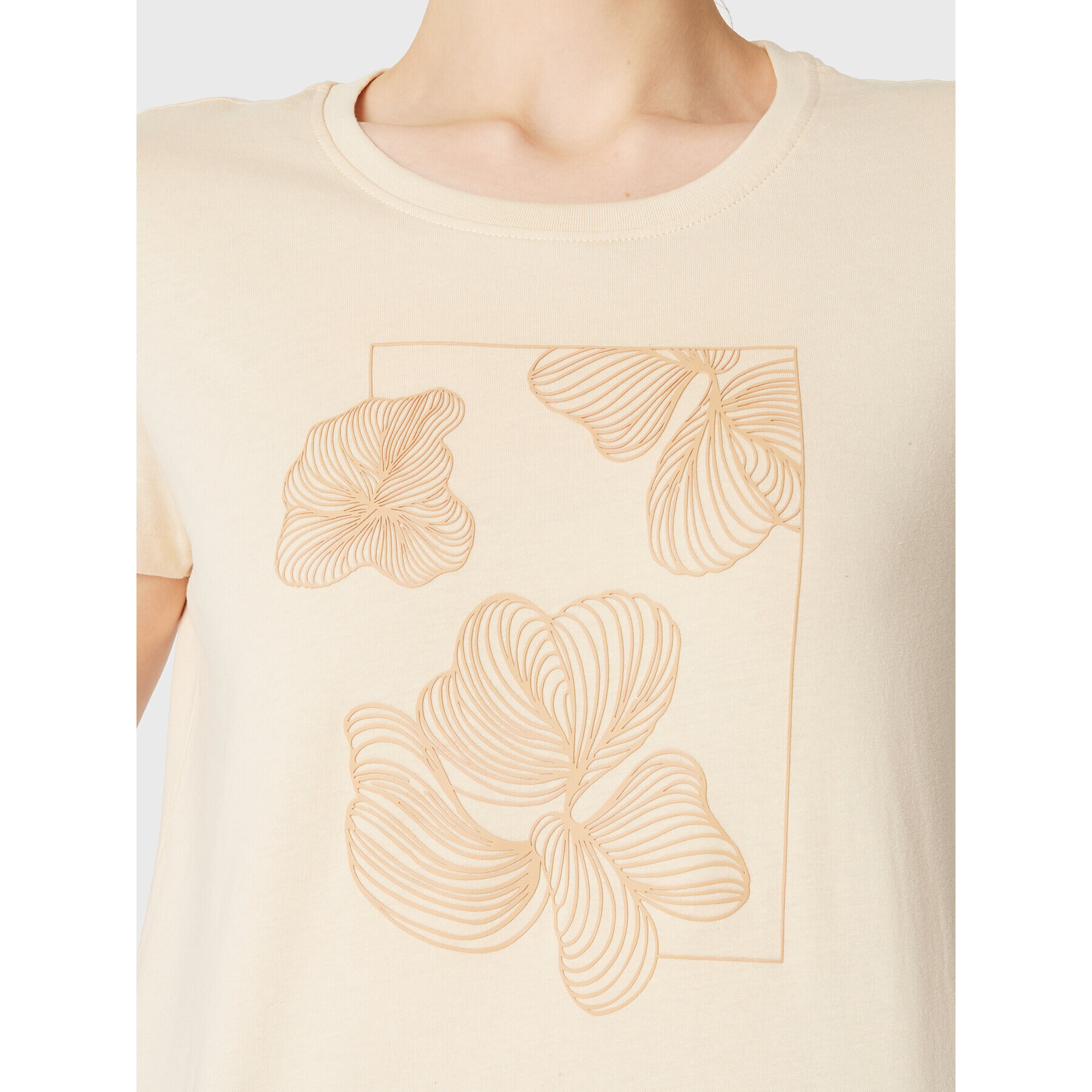 Outhorn Тишърт TTSHF092 Жълт Regular Fit - Pepit.bg