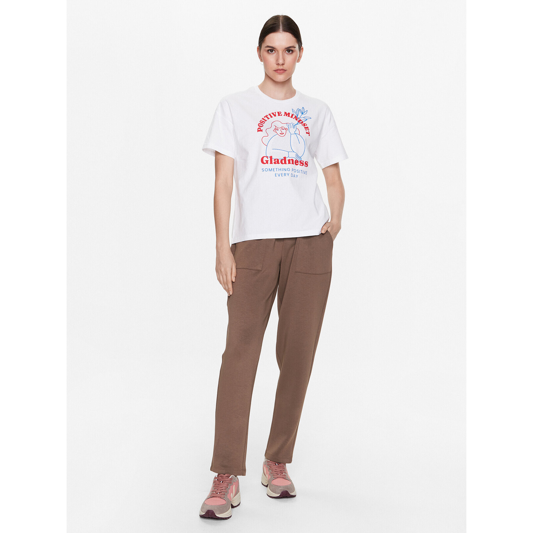 Outhorn Тишърт TTSHF415 Бял Regular Fit - Pepit.bg