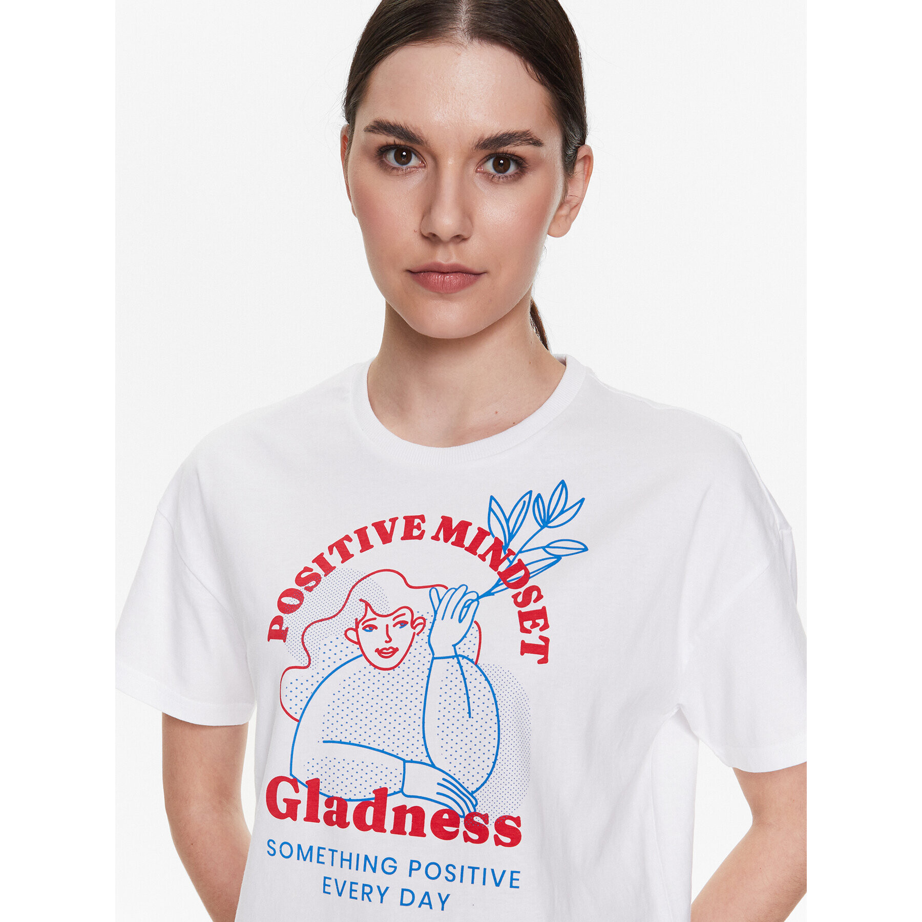 Outhorn Тишърт TTSHF415 Бял Regular Fit - Pepit.bg