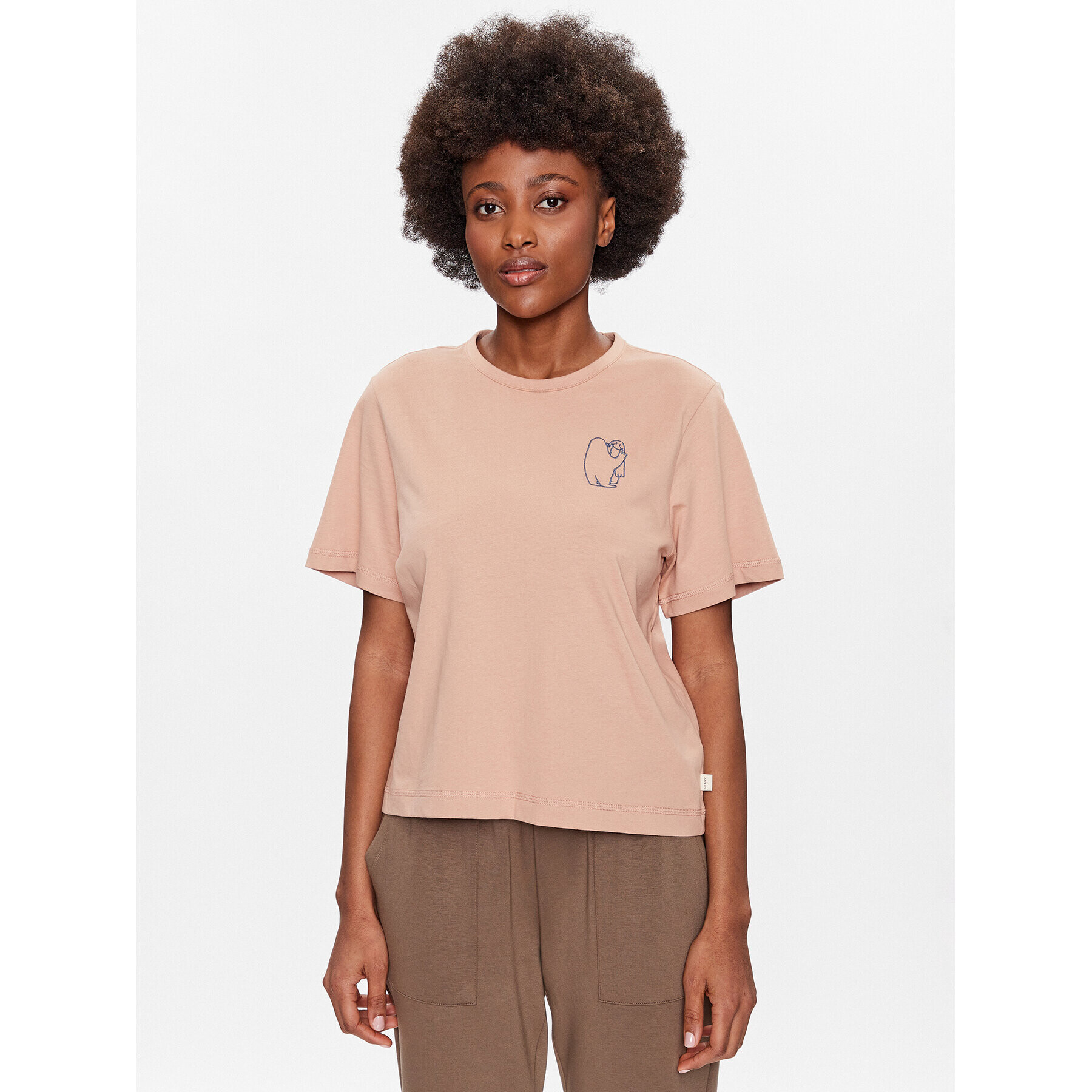 Outhorn Тишърт TTSHF424 Бежов Regular Fit - Pepit.bg